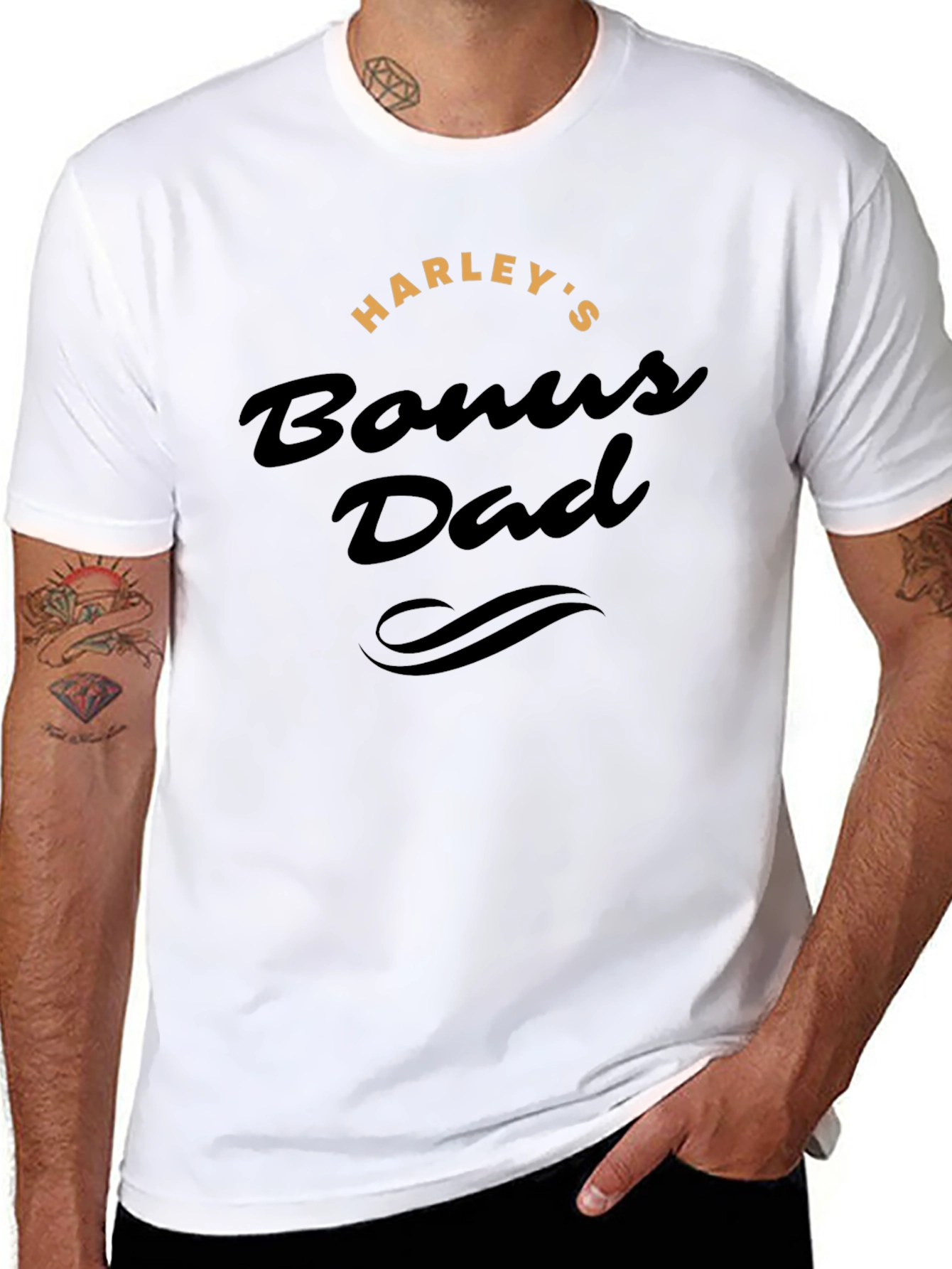 Harleys Bonus Dad Graphic Tee