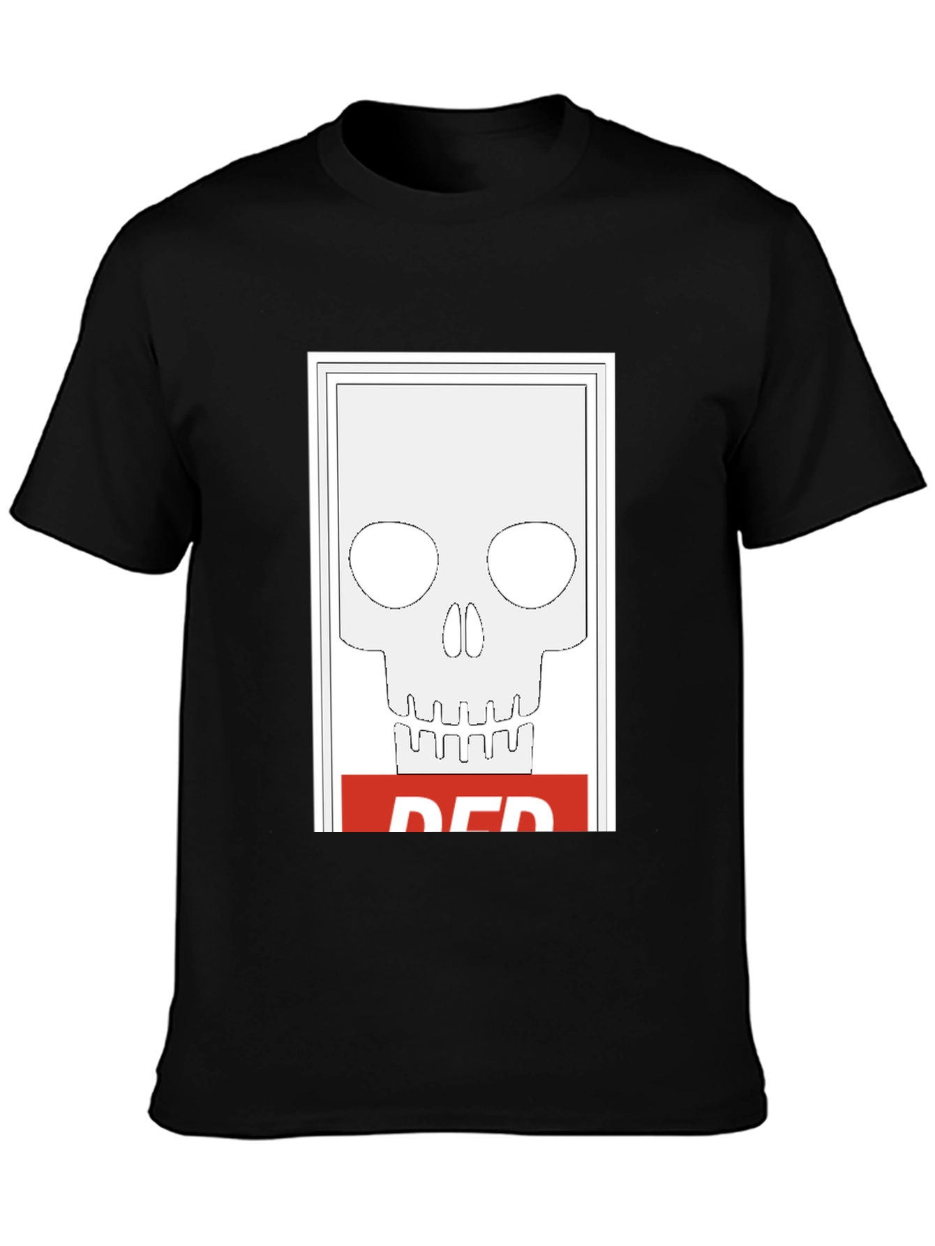 Red Skull Graphic Tee - Edgy Streetwear