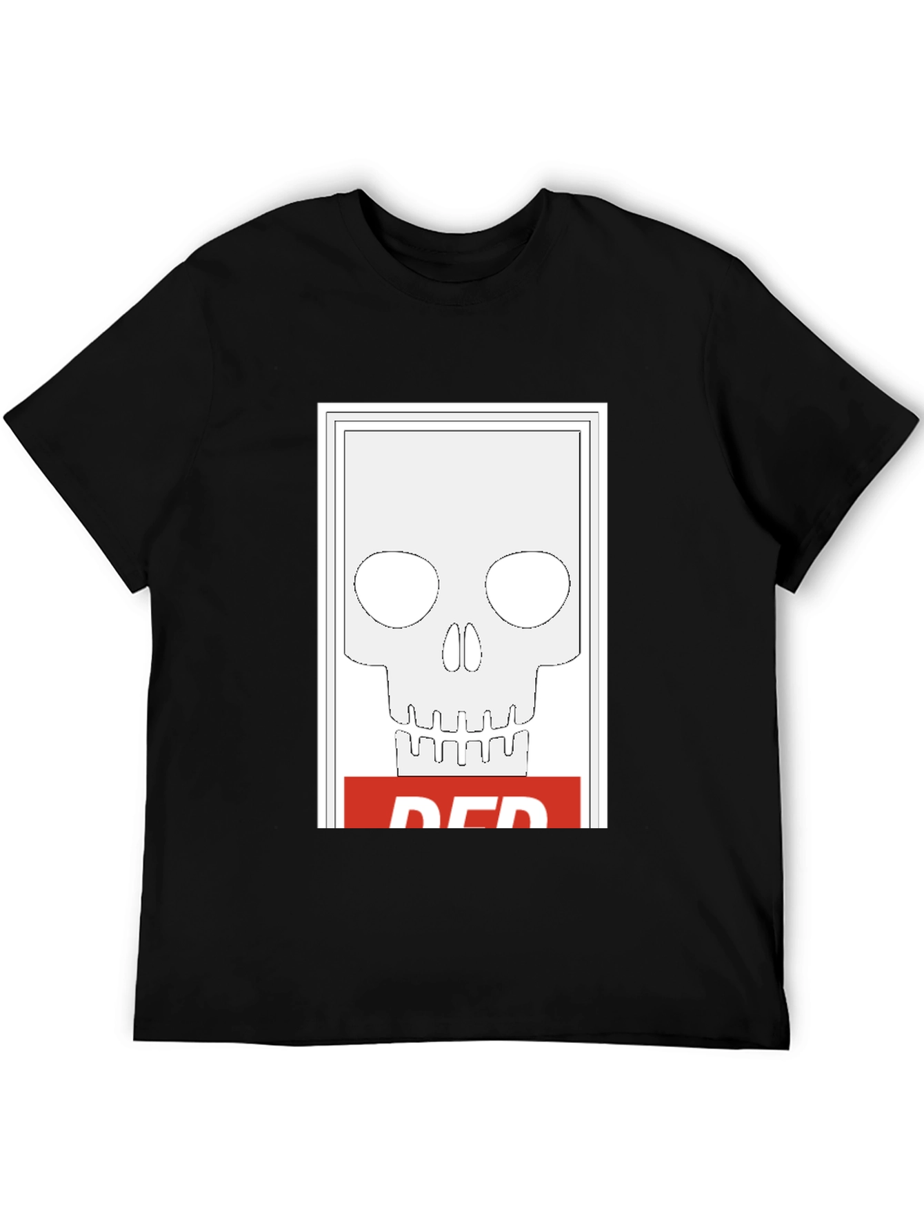 Red Skull Graphic Tee - Edgy Streetwear
