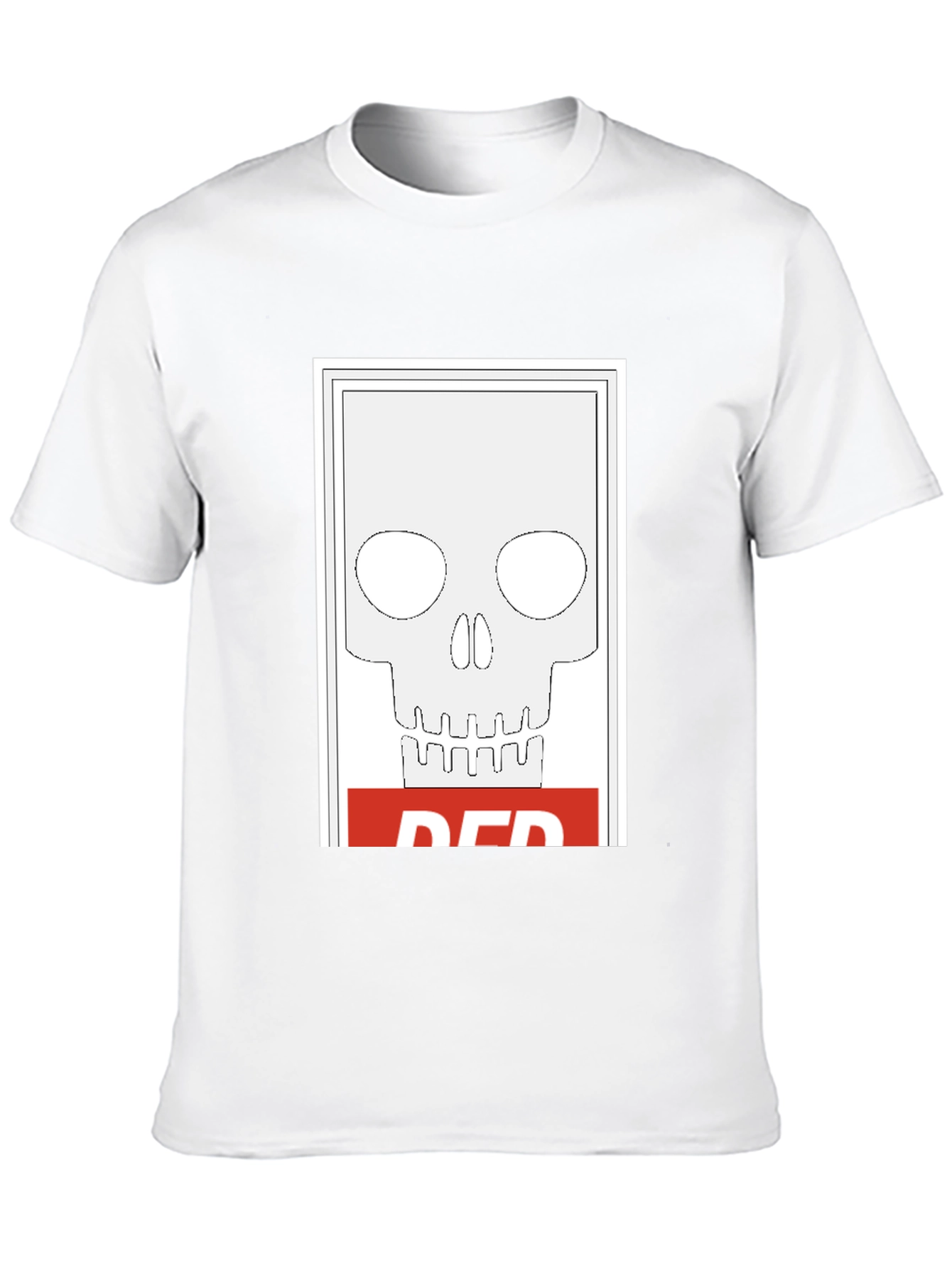 Red Skull Graphic Tee - Edgy Streetwear