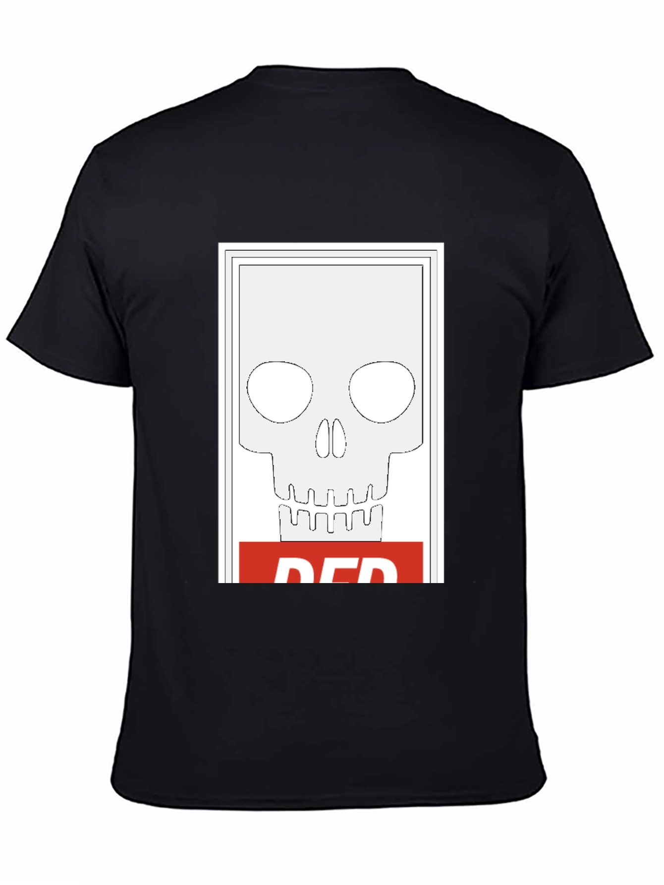 Red Skull Graphic Tee - Edgy Streetwear