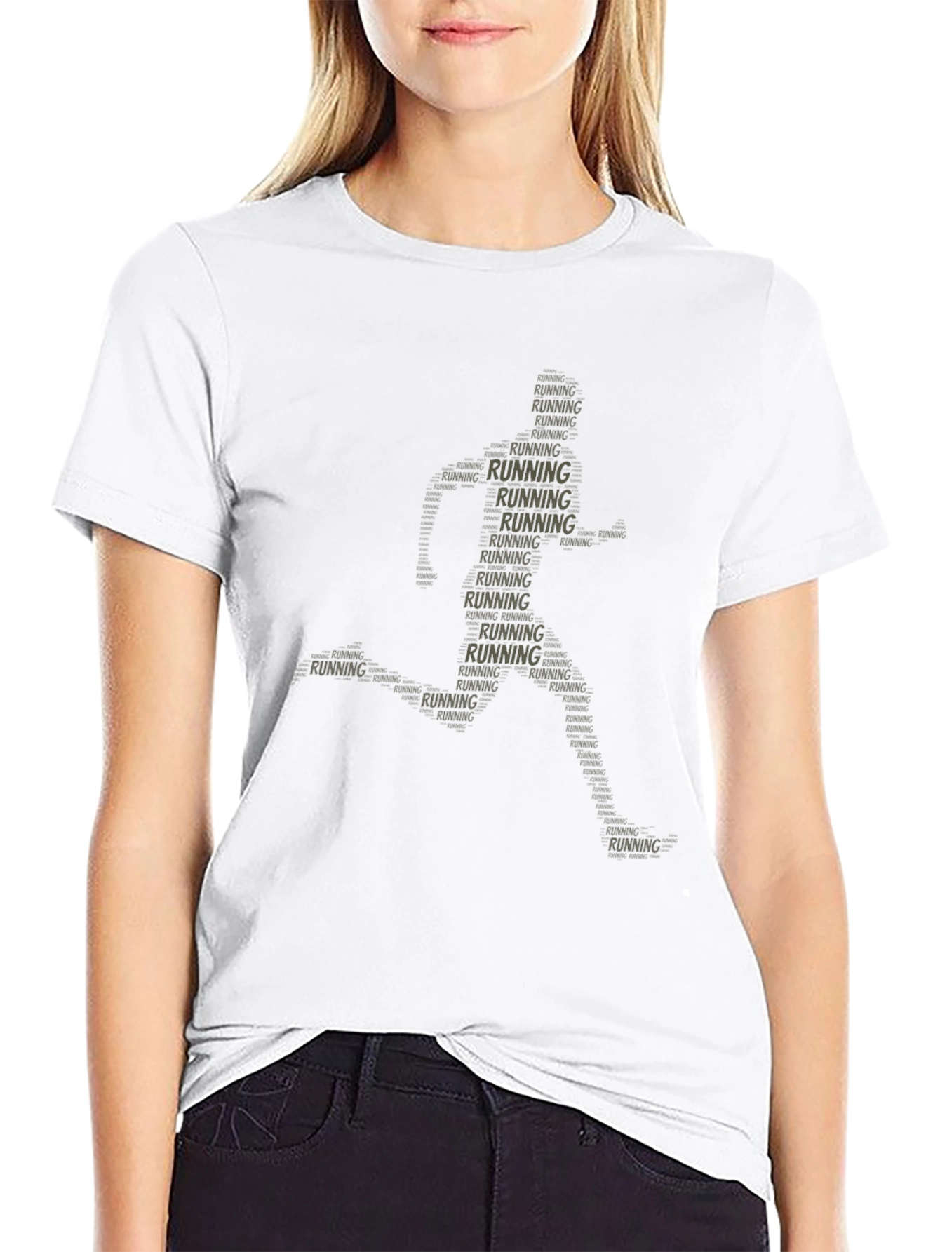 Running Word Art T-Shirt