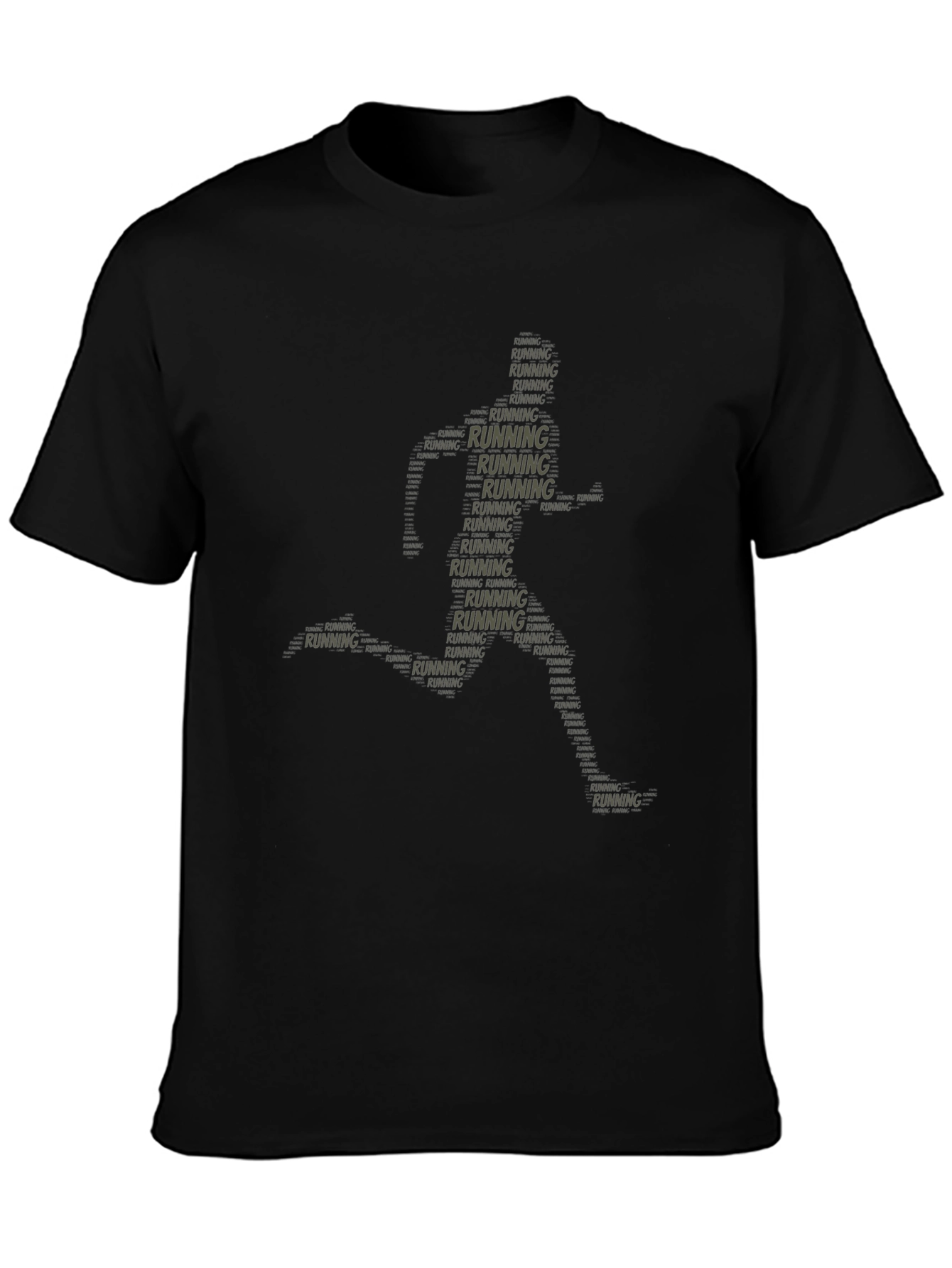 Running Word Art T-Shirt