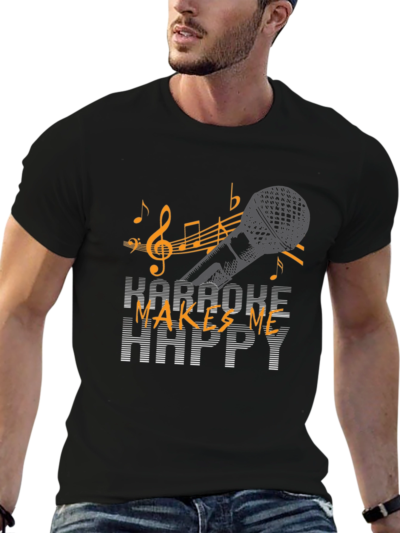 Karaoke Makes Me Happy T-Shirt
