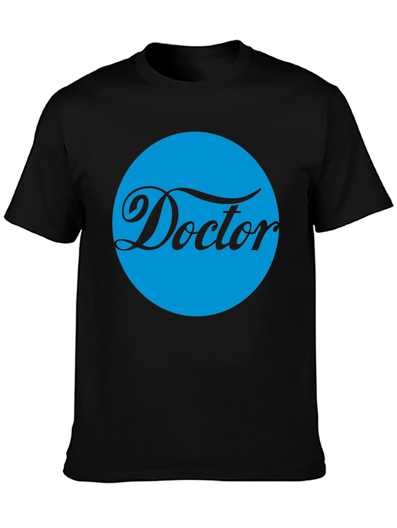 Doctor Graphic Tee - Stylish Black Cotton T-Shirt