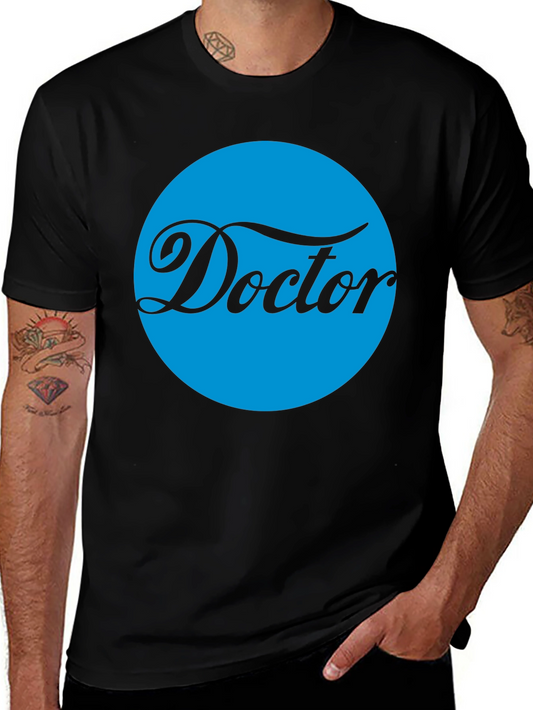 Doctor Graphic Tee - Stylish Black Cotton T-Shirt
