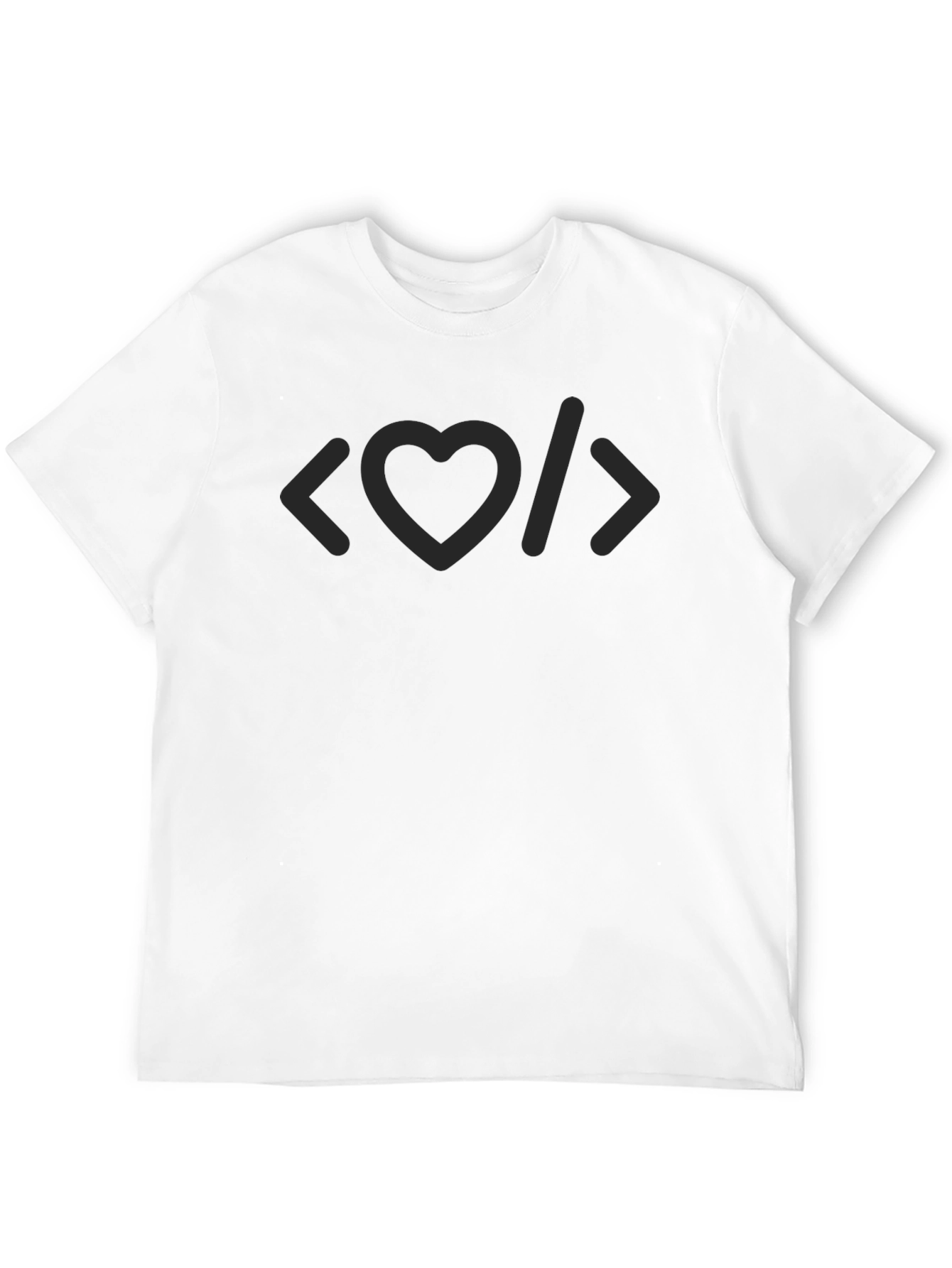 Code Love T-Shirt - Programmer Heart Design