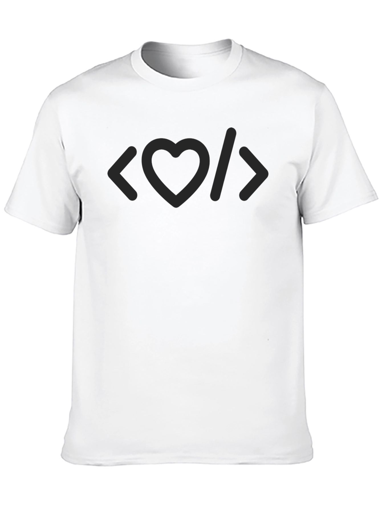 Code Love T-Shirt - Programmer Heart Design