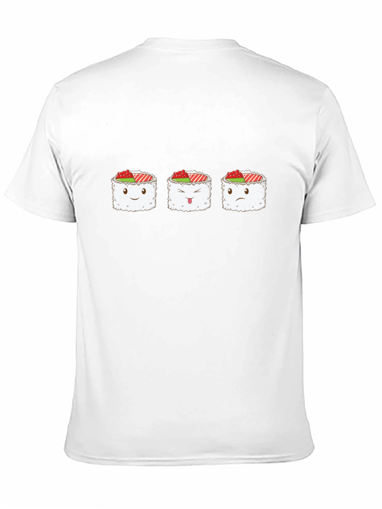 Sushi Moods Graphic Tee - Black Cotton Comfort