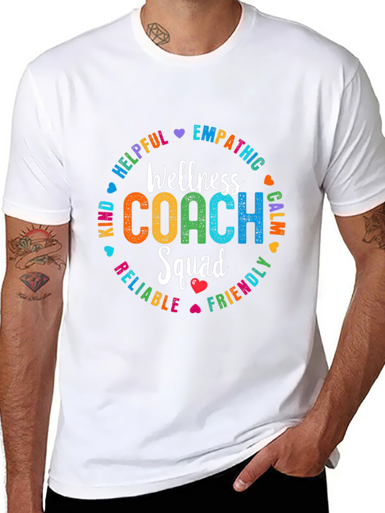 Wellness Coach Squad T-Shirt: Empathetic Helpful Kind