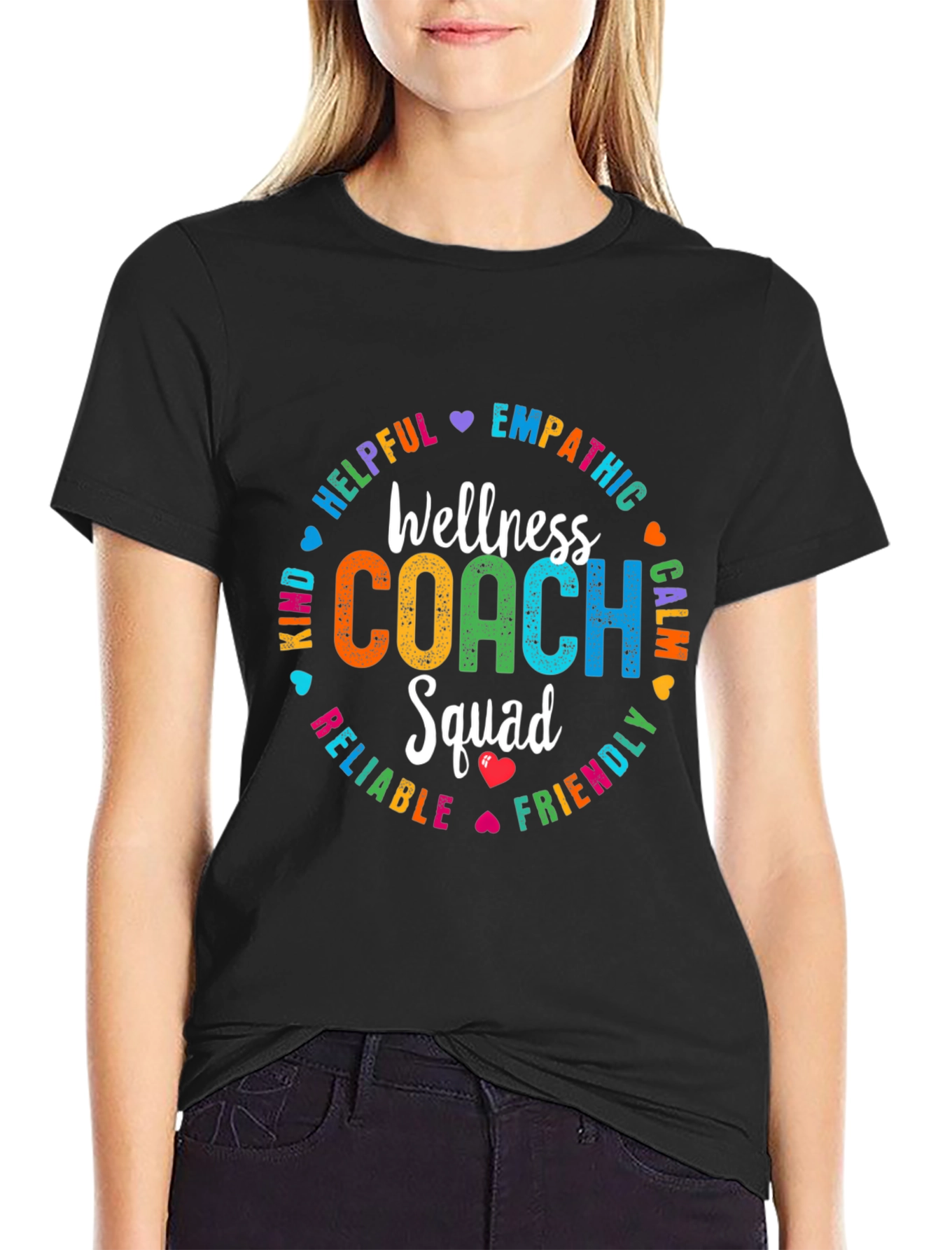 Wellness Coach Squad T-Shirt: Empathetic Helpful Kind