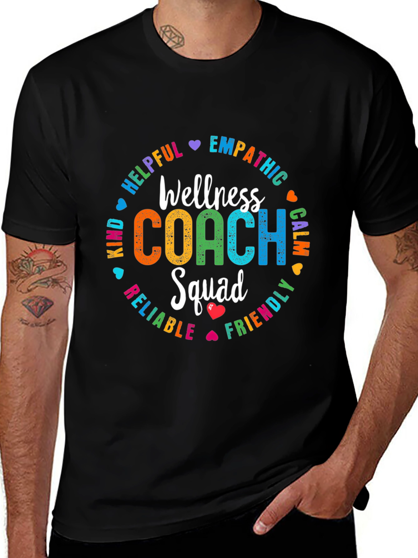 Wellness Coach Squad T-Shirt: Empathetic Helpful Kind