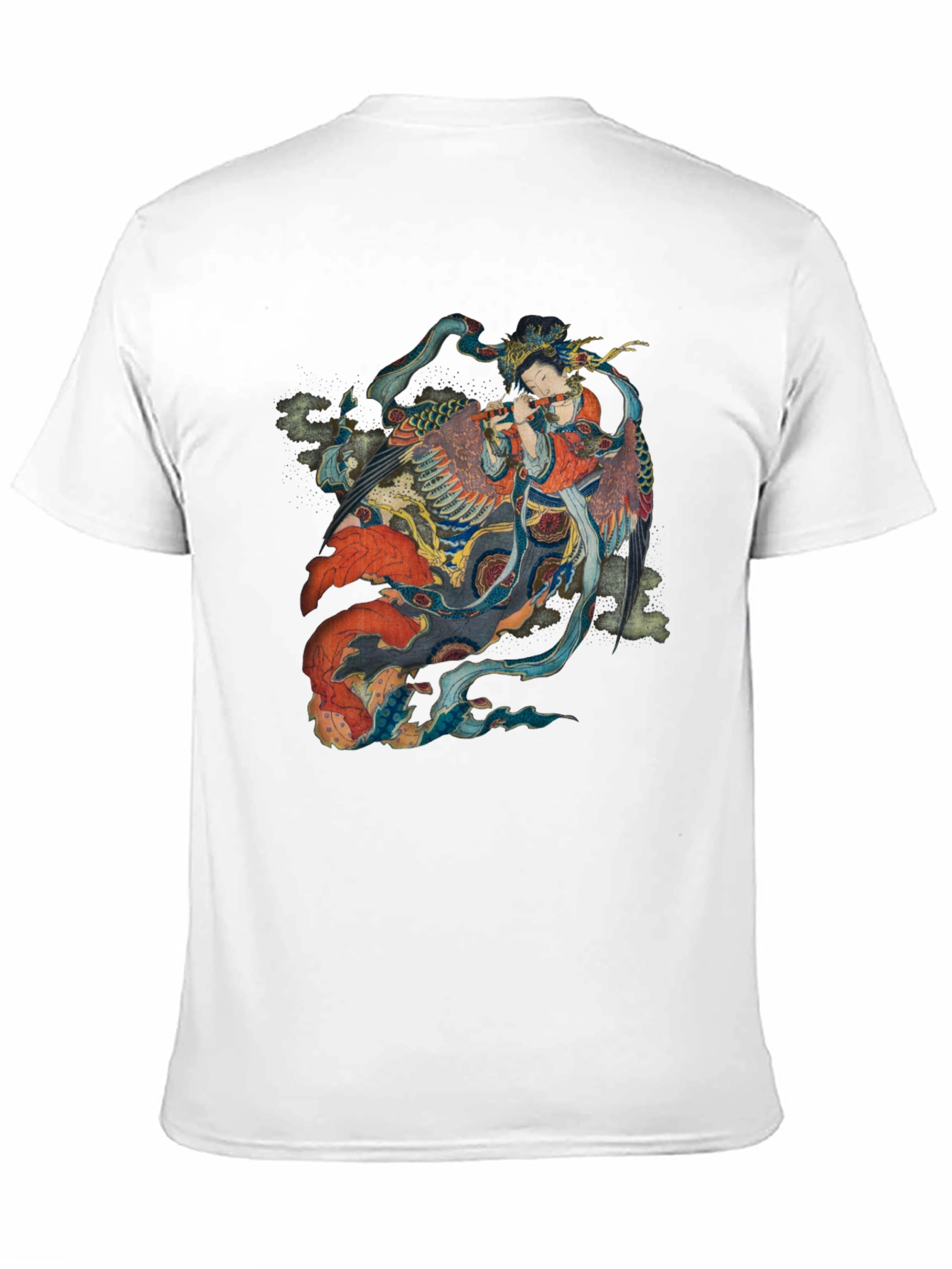 Oriental Phoenix T-Shirt - Black Cotton Tee