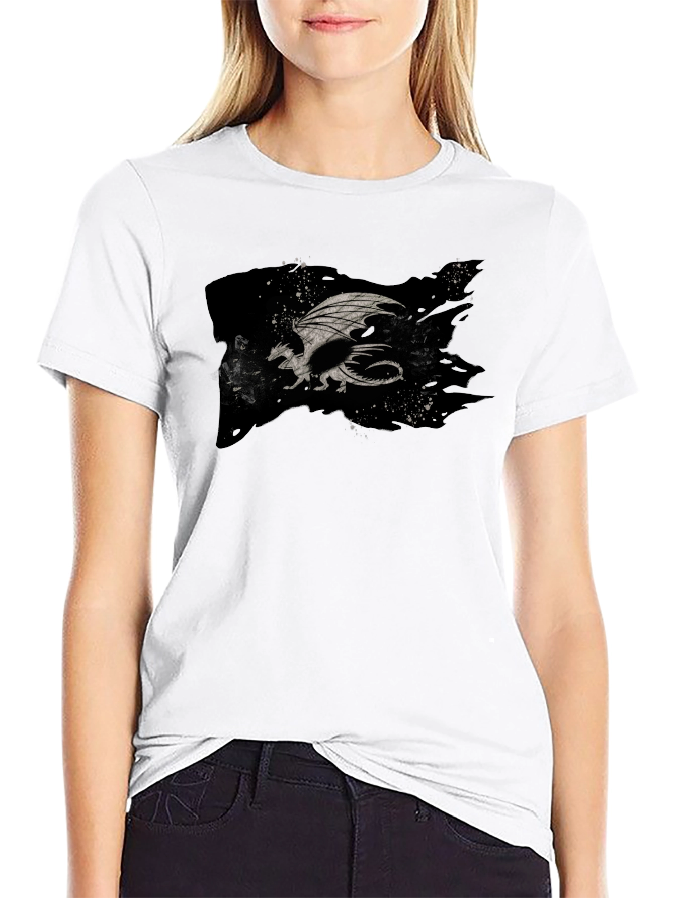 Dragon Graphic Tee - Black