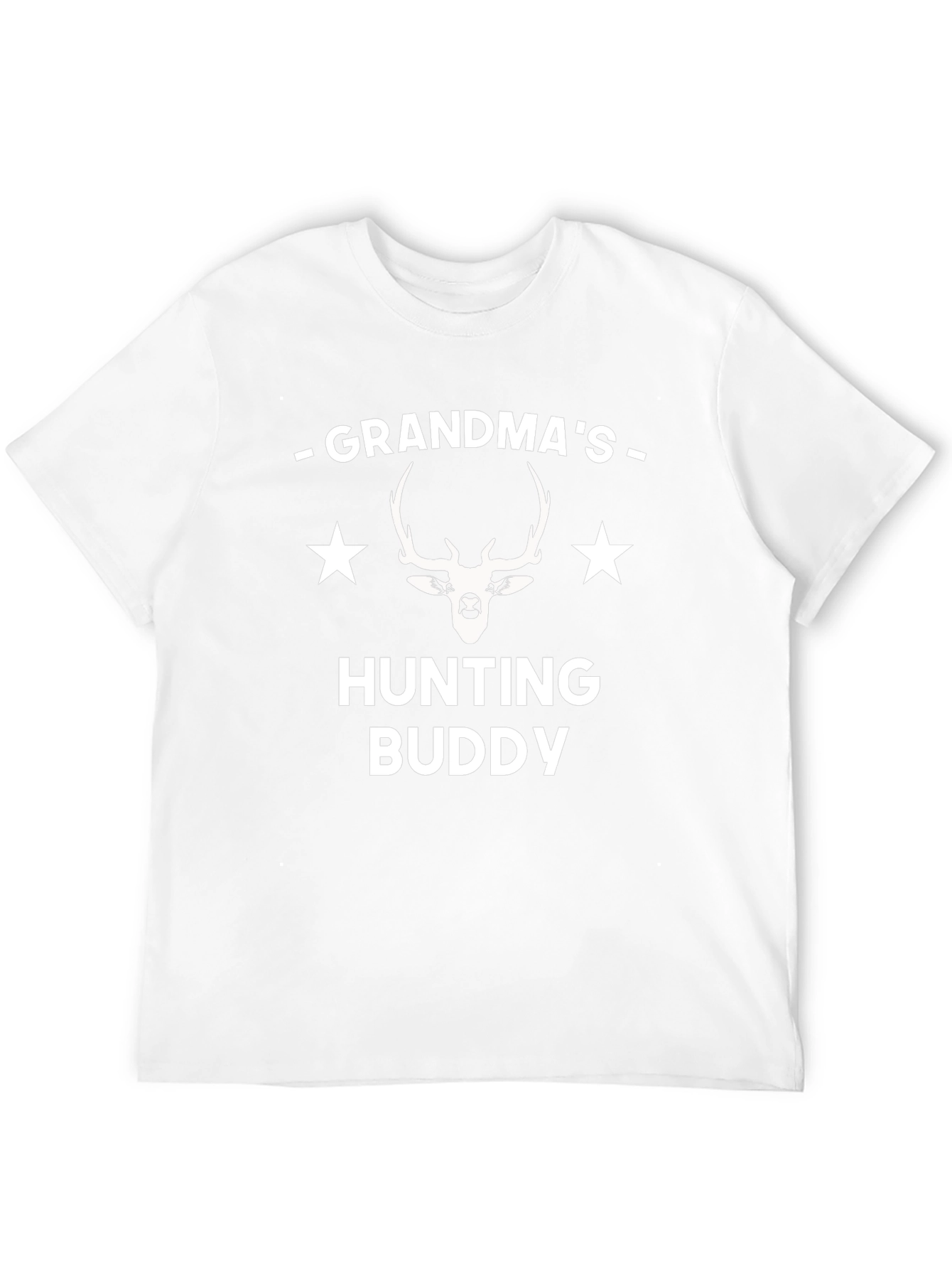 Grandmas Hunting Buddy T-Shirt Deer Antler Star Tee
