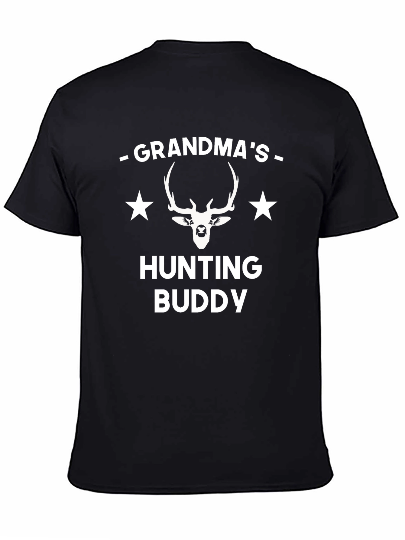 Grandmas Hunting Buddy T-Shirt Deer Antler Star Tee