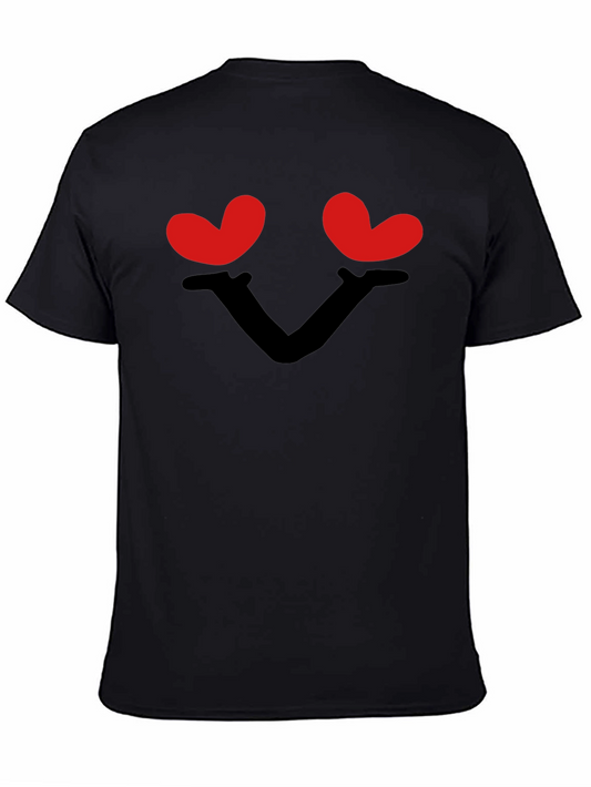 Heart Eyes Graphic Black T-Shirt - Love Tee