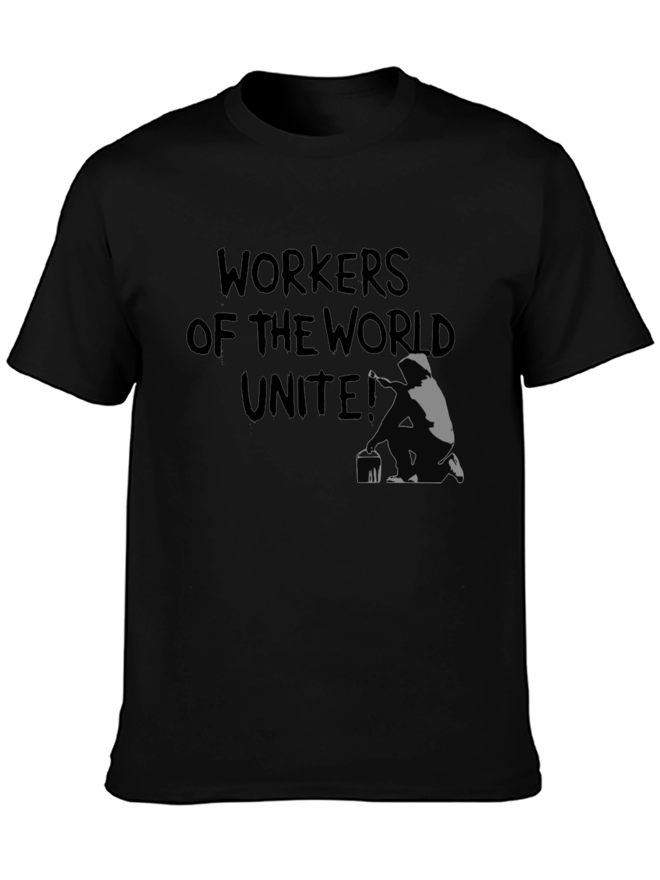 Workers Unite Graphic Tee - Street Art Style