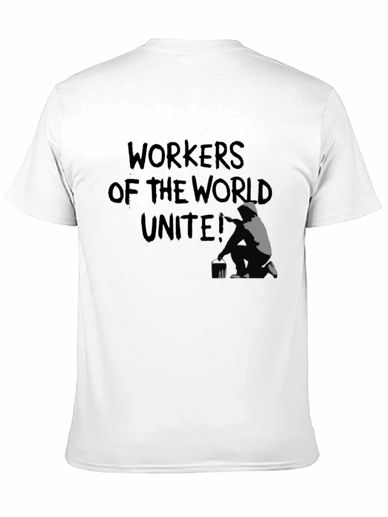 Workers Unite Graphic Tee - Street Art Style
