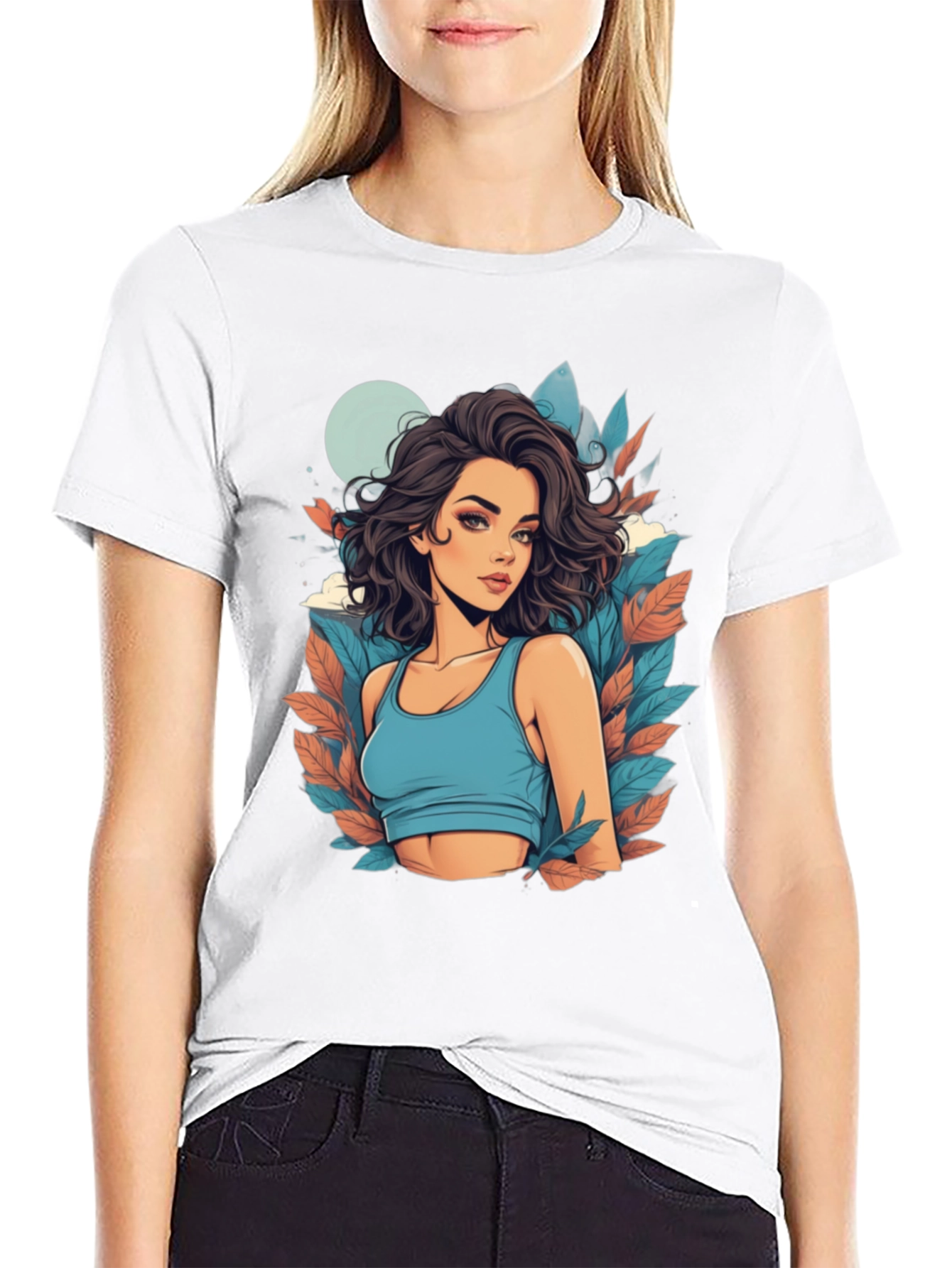 Woman Graphic Tee - Stylish Design
