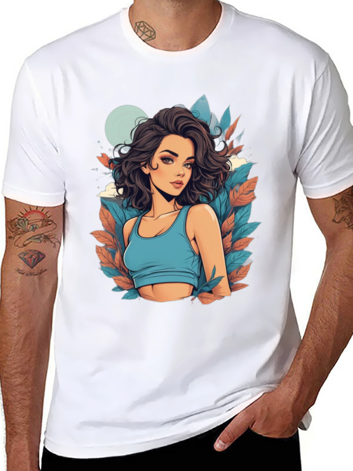 Woman Graphic Tee - Stylish Design