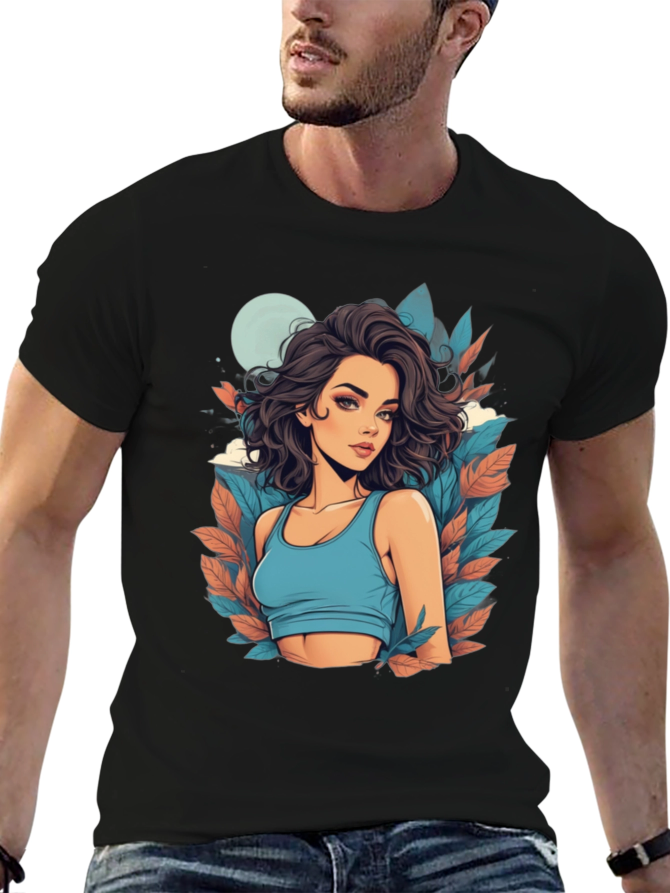Woman Graphic Tee - Stylish Design