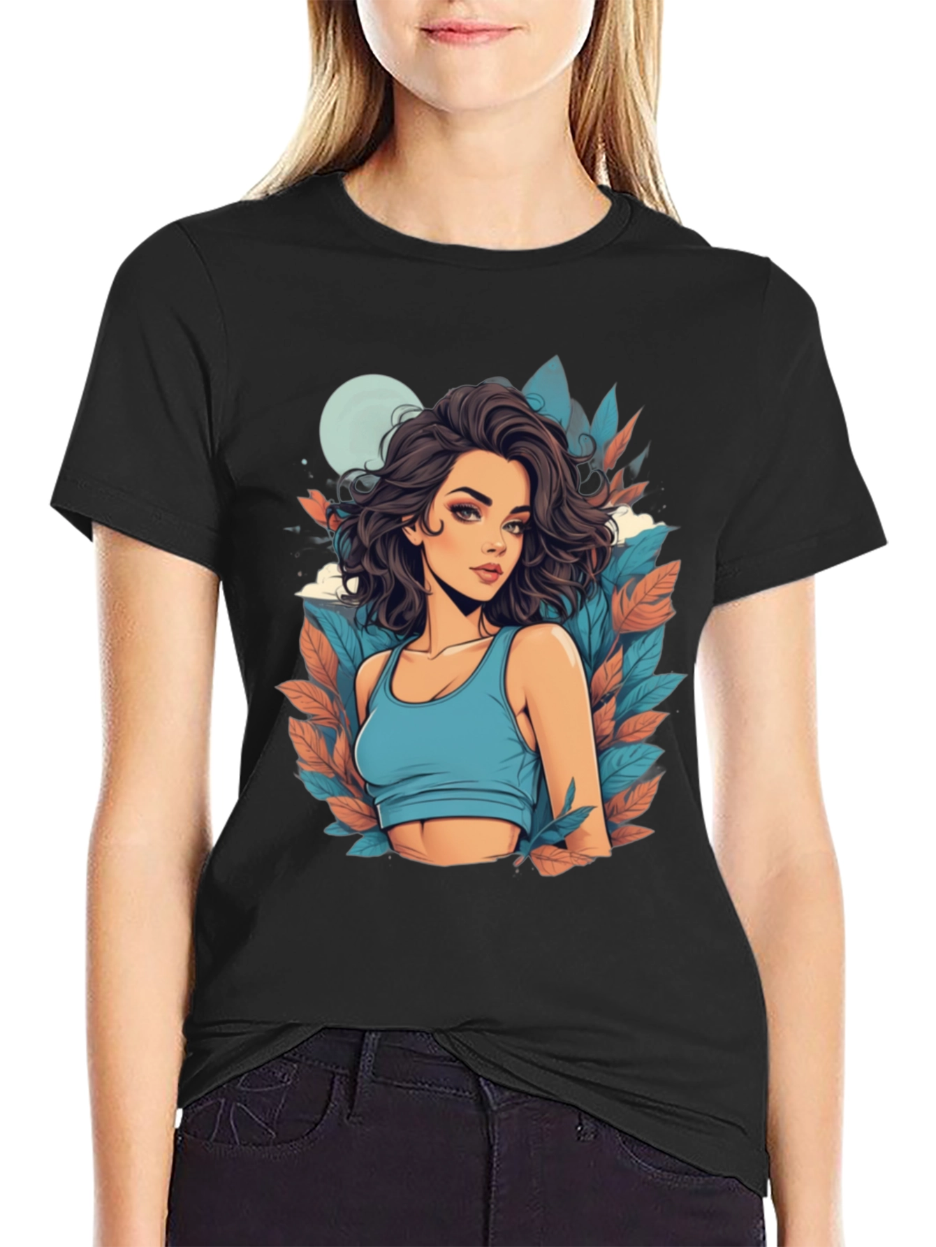Woman Graphic Tee - Stylish Design