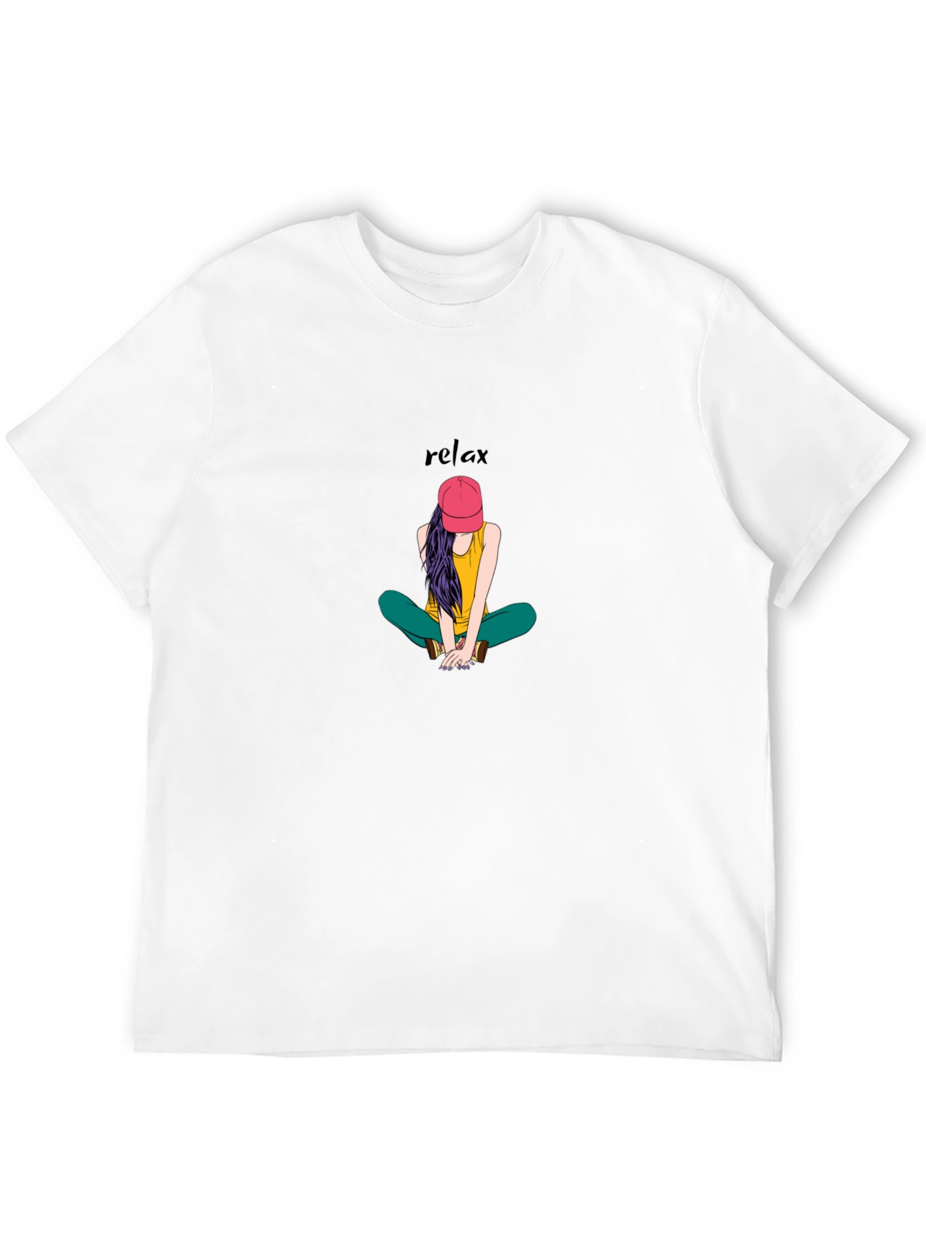 Relaxed Girl Graphic Tee - Cool Casual Shirt