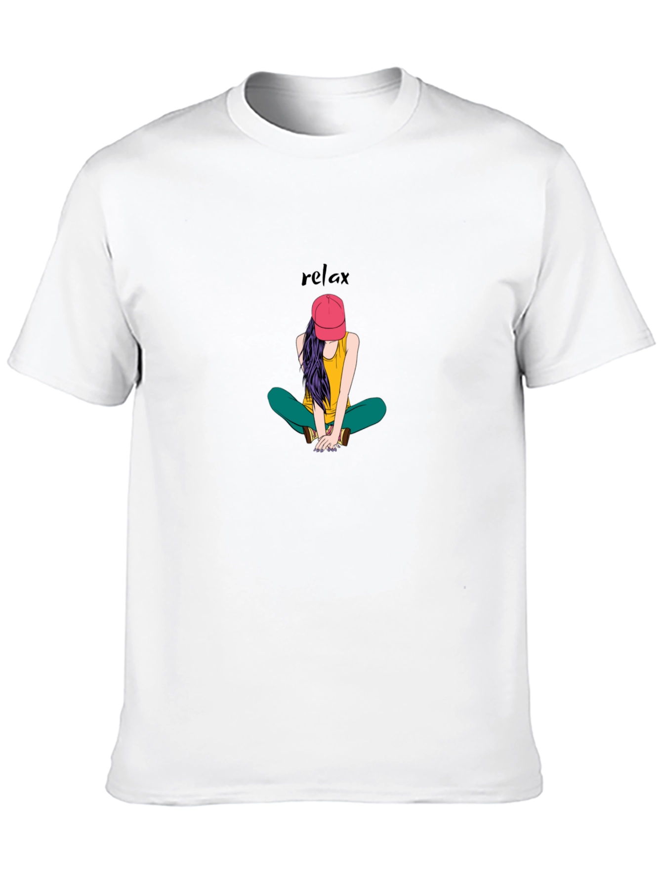 Relaxed Girl Graphic Tee - Cool Casual Shirt