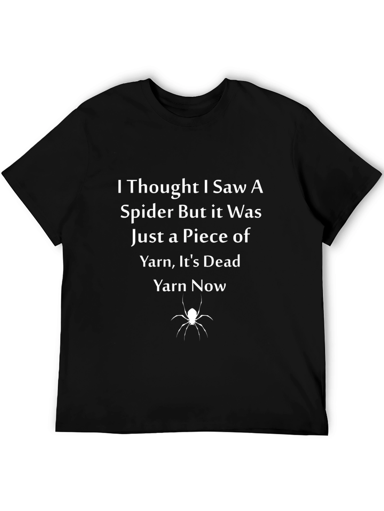 Funny Spider Yarn Graphic T-Shirt