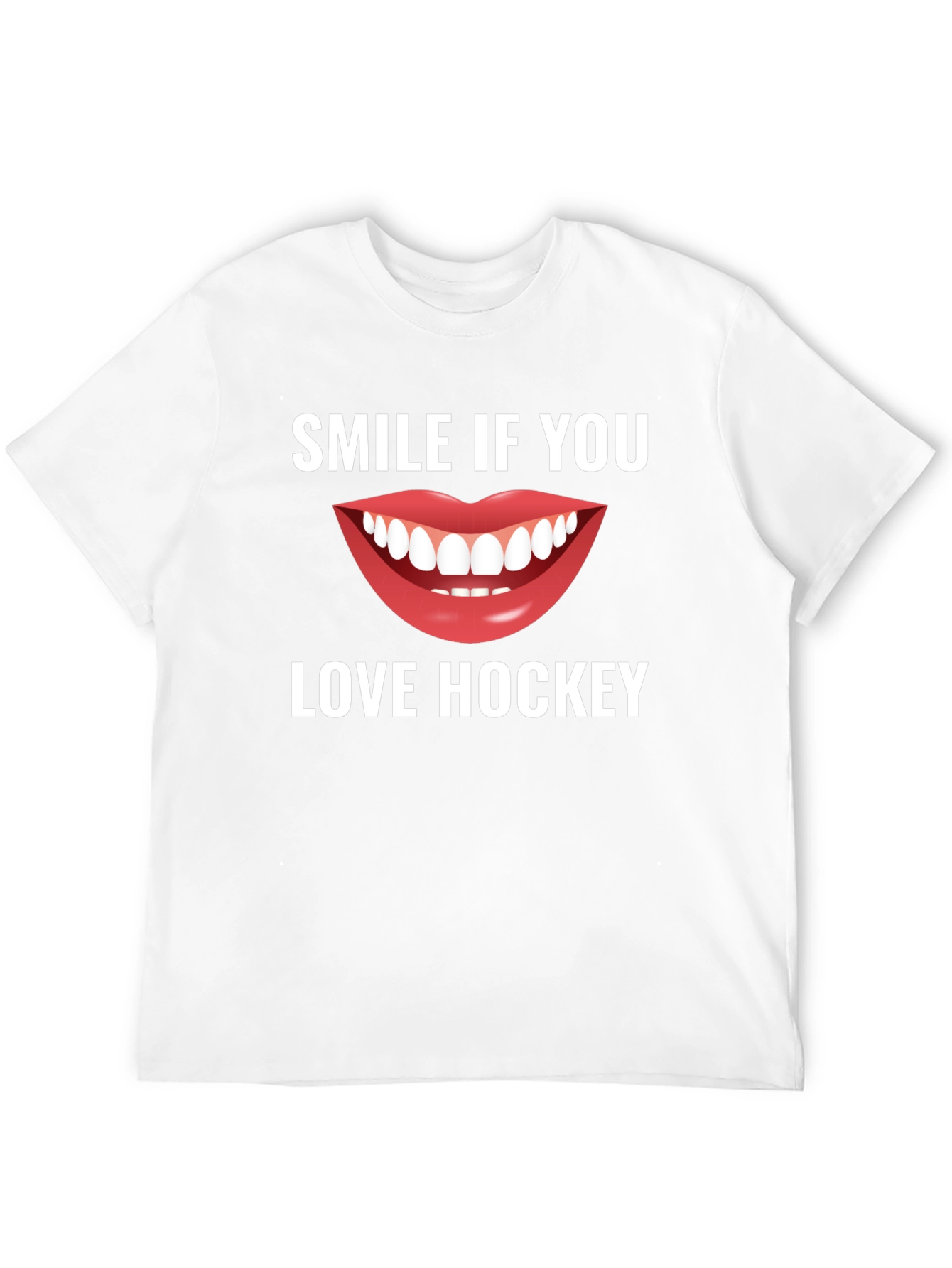 Smile If You Love Hockey T-Shirt