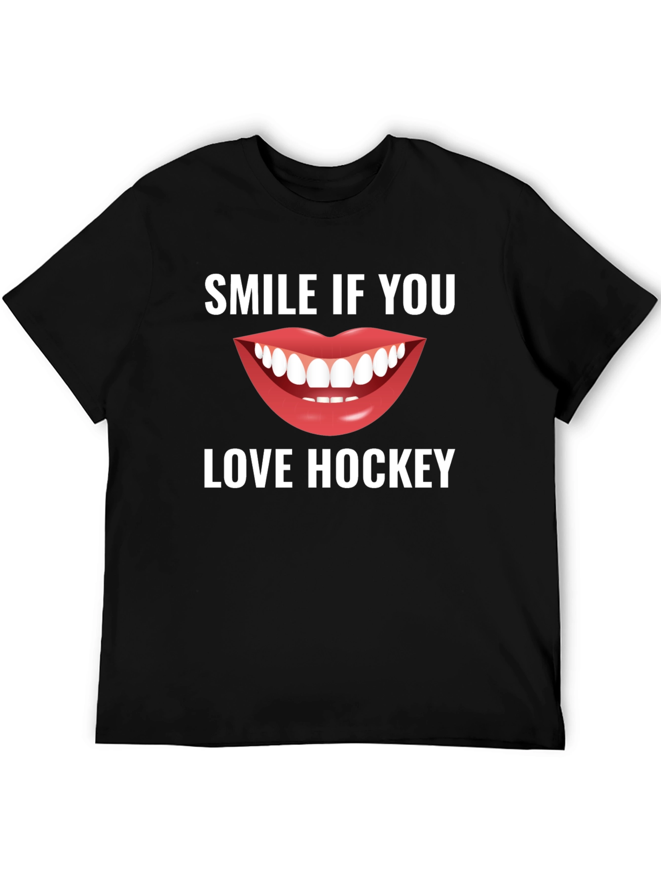 Smile If You Love Hockey T-Shirt