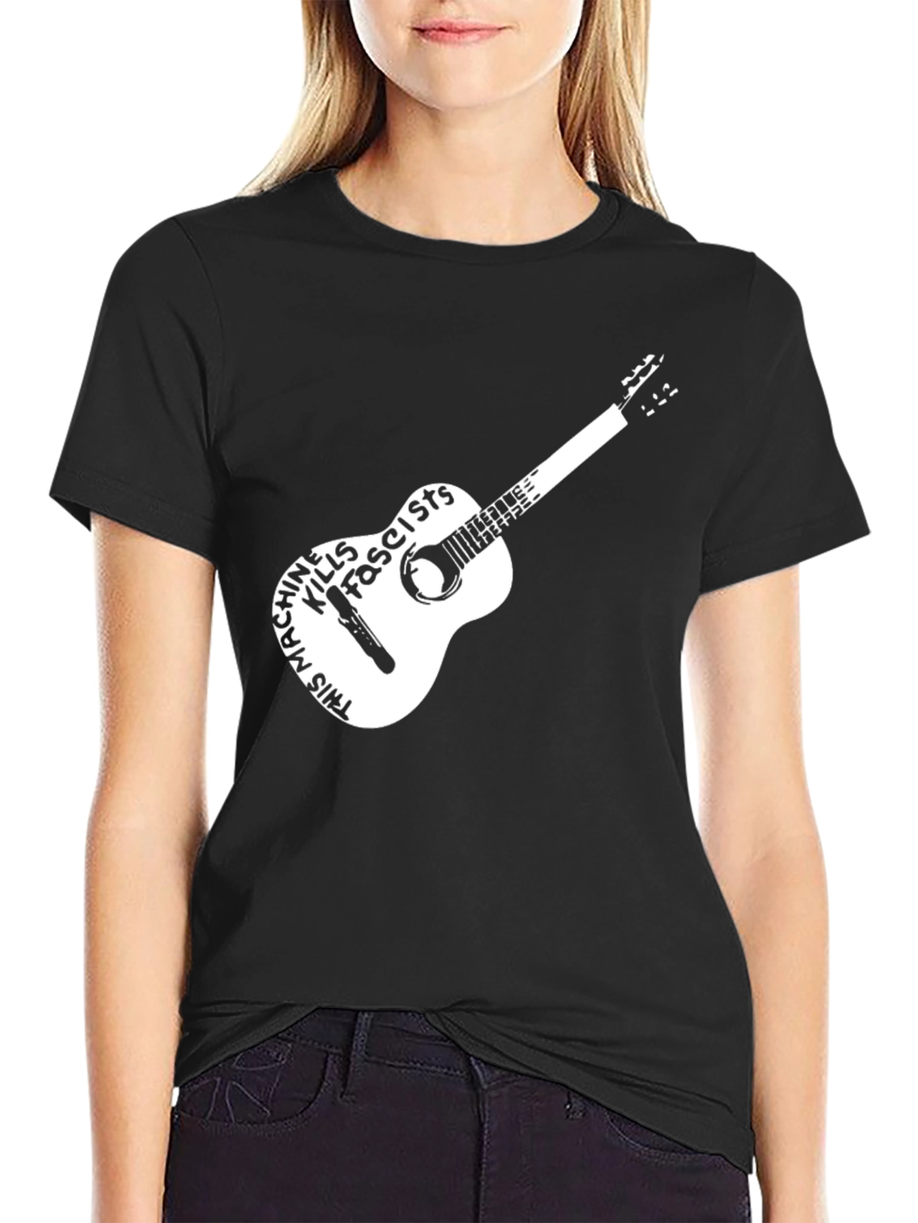 This Machine Kills Fascists Guitar Graphic Tee