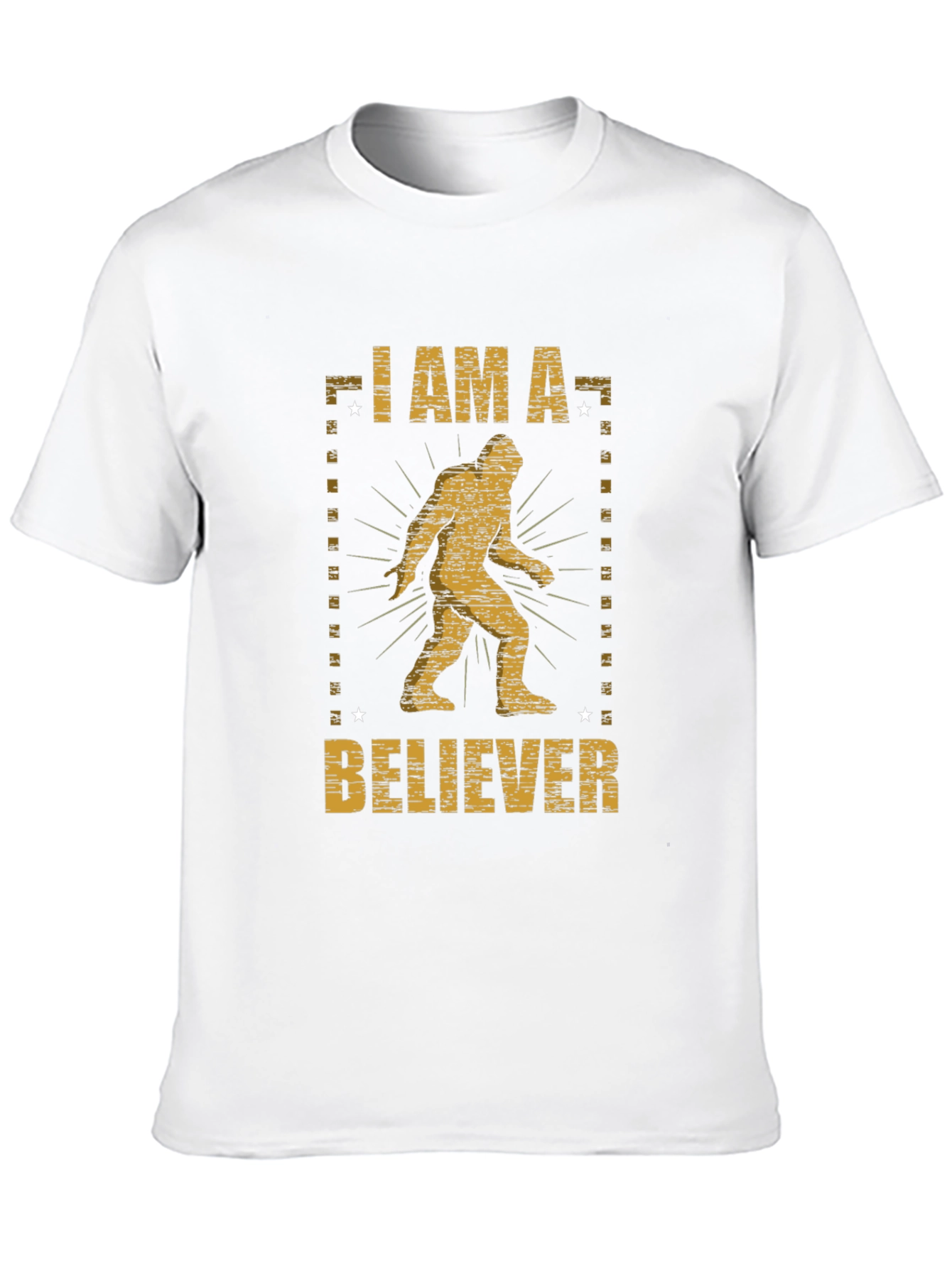 I Am A Believer Bigfoot Graphic Tee