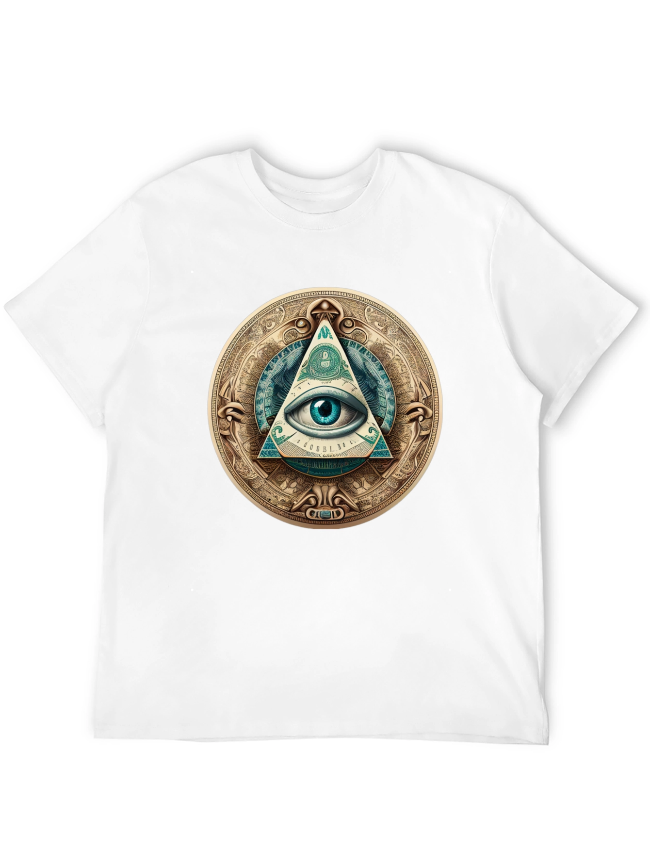 All Seeing Eye Graphic Tee - Illuminati Design