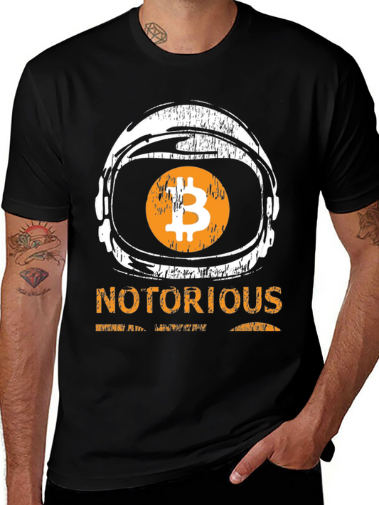 Notorious Bitcoin Astronaut Black T-Shirt