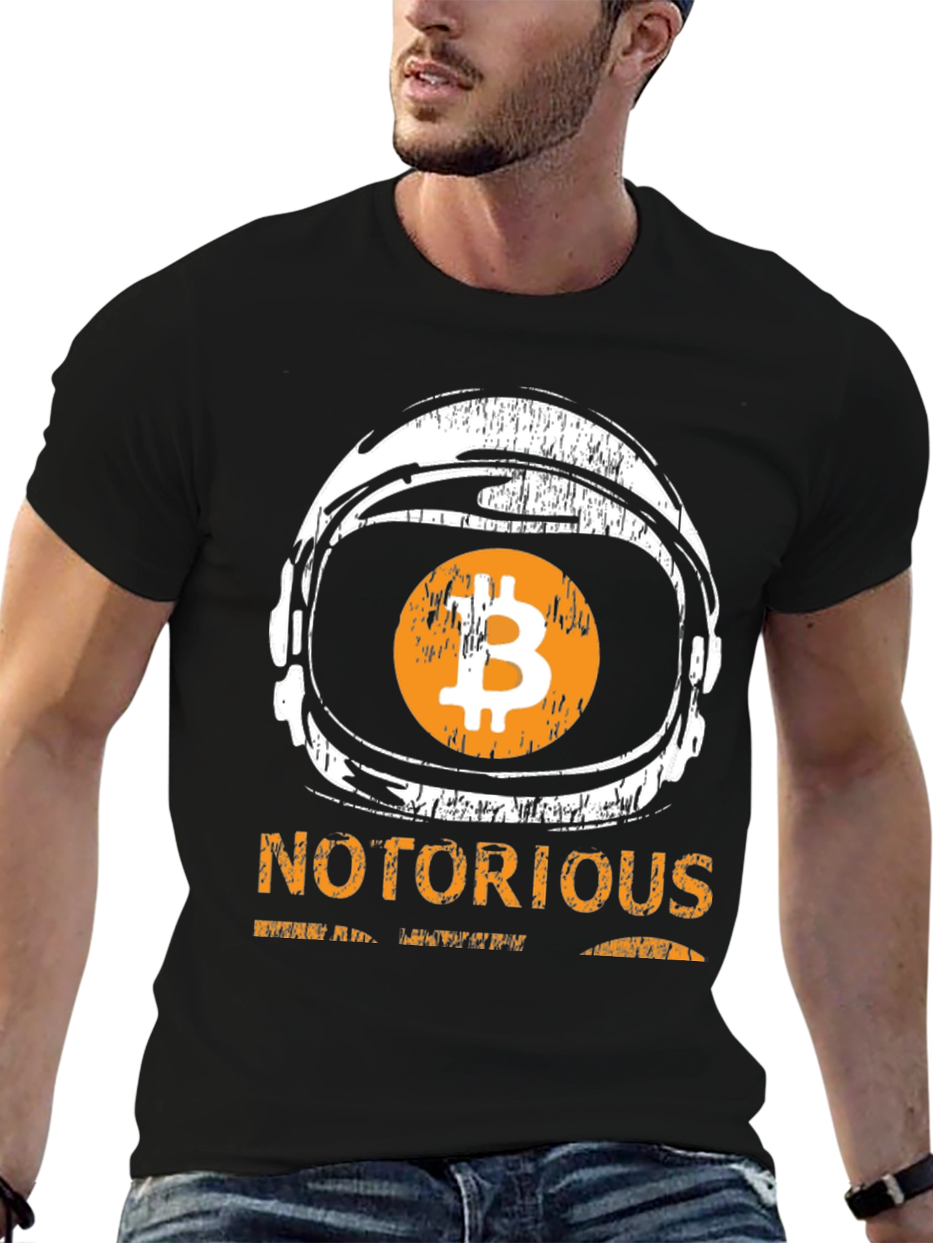 Notorious Bitcoin Astronaut Black T-Shirt