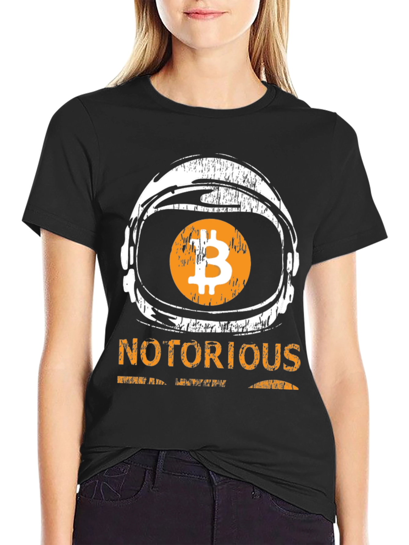 Notorious Bitcoin Astronaut Black T-Shirt