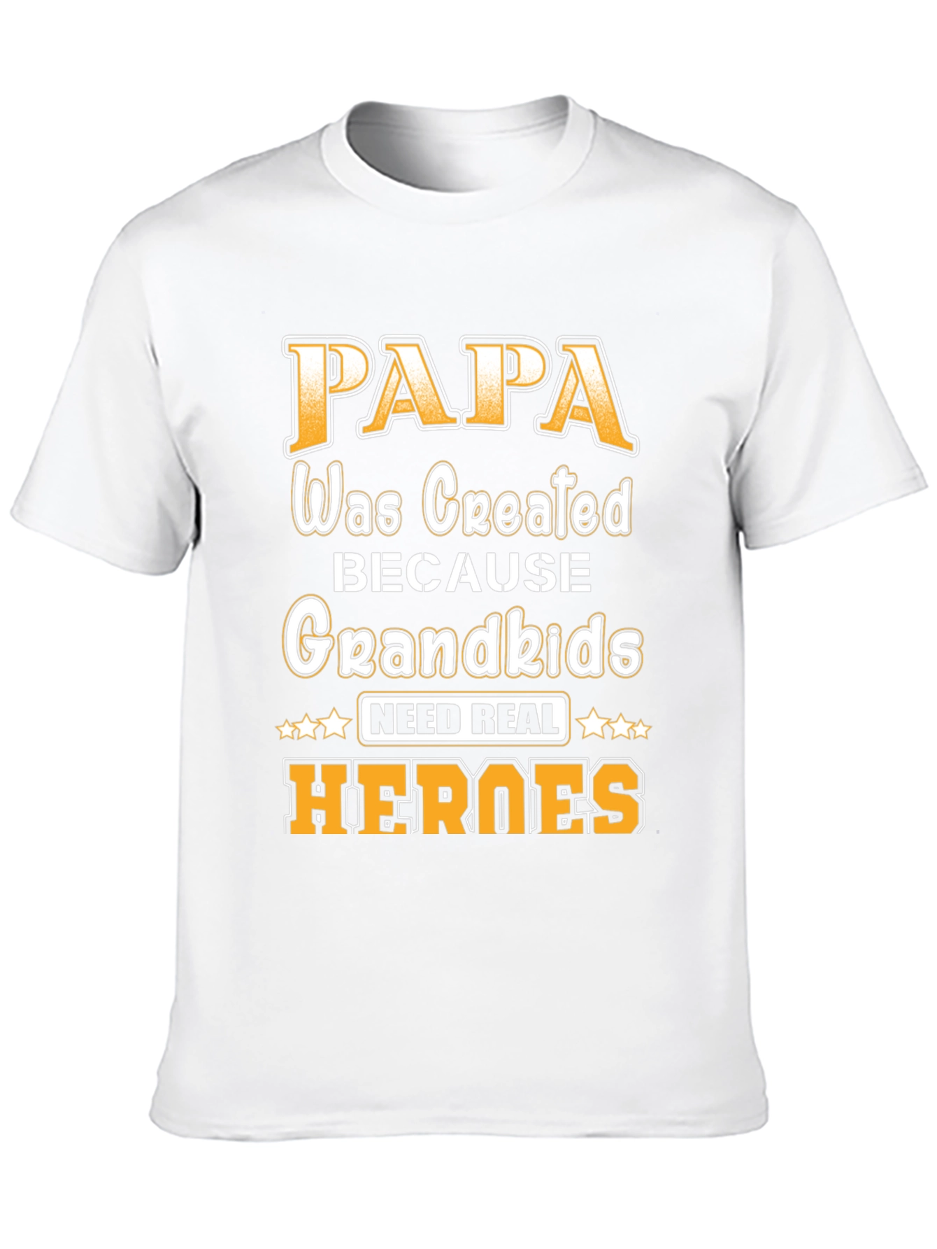 Papa Grandkids Heroes T-Shirt