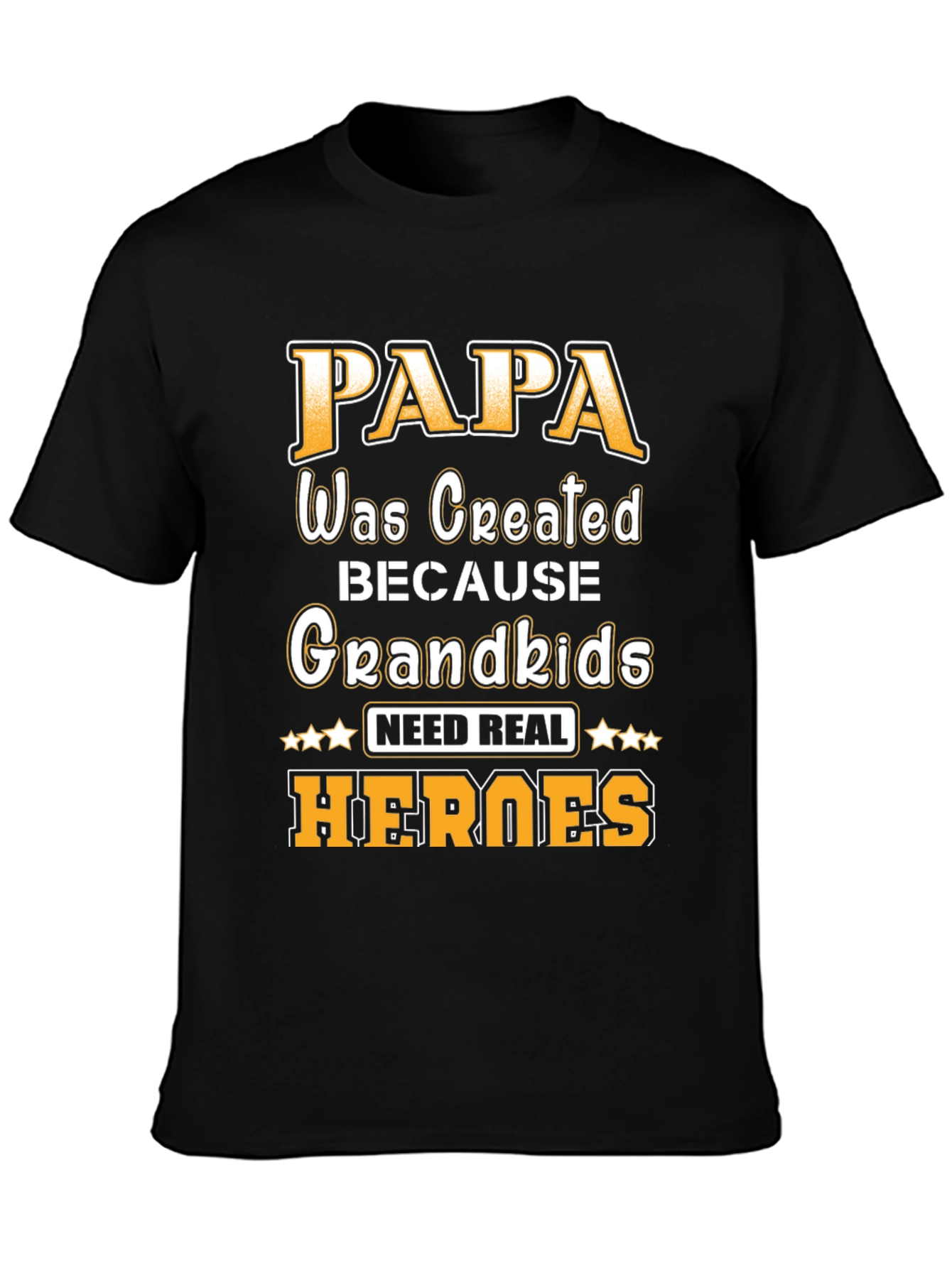 Papa Grandkids Heroes T-Shirt