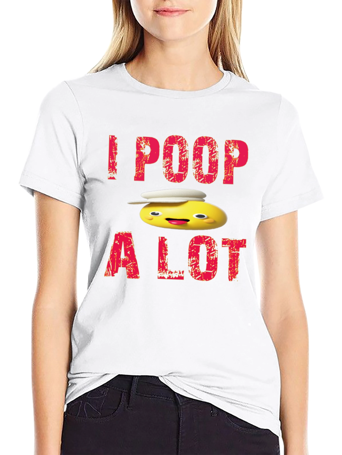I Poop A Lot Cartoon T-Shirt