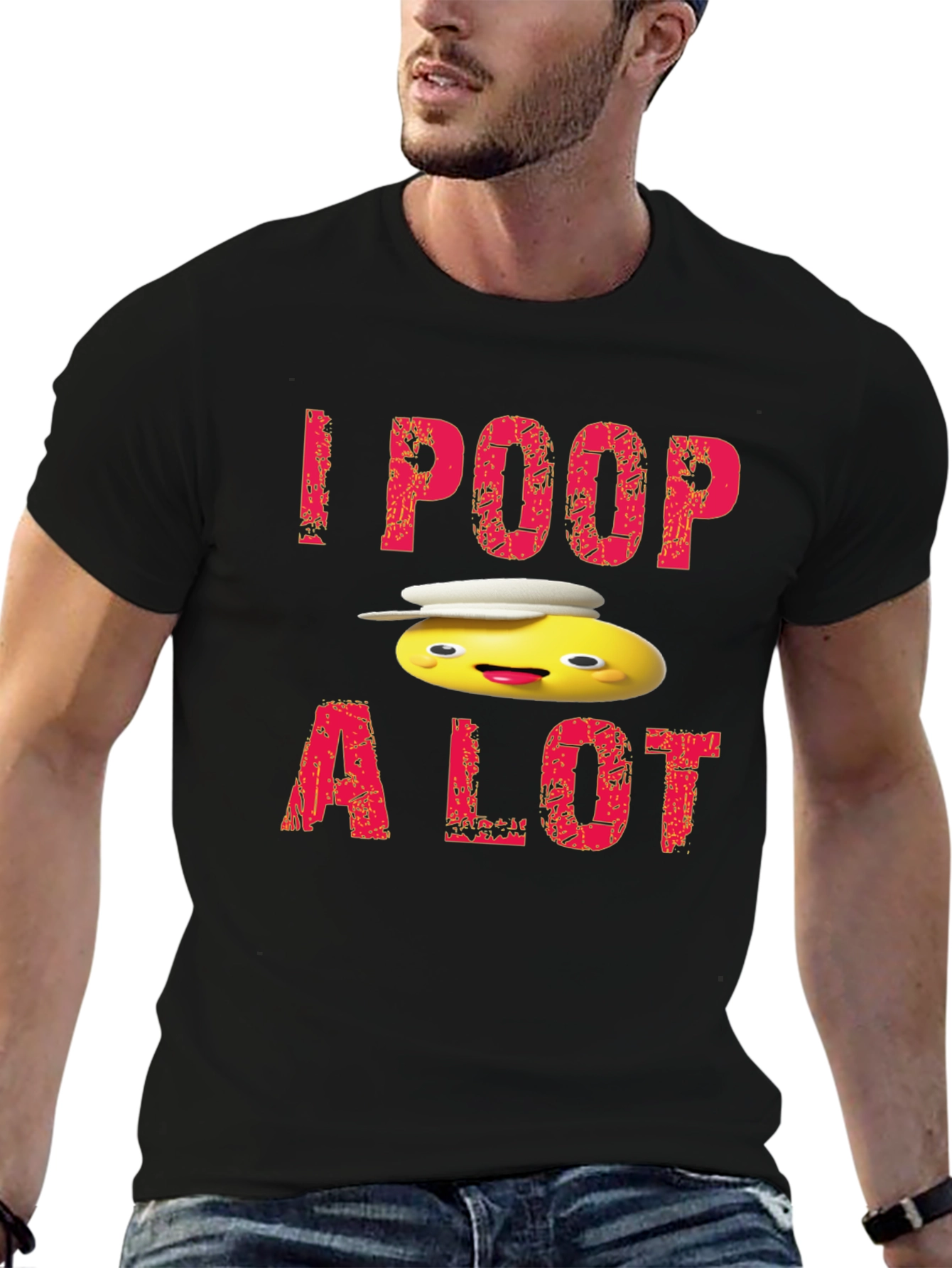 I Poop A Lot Cartoon T-Shirt