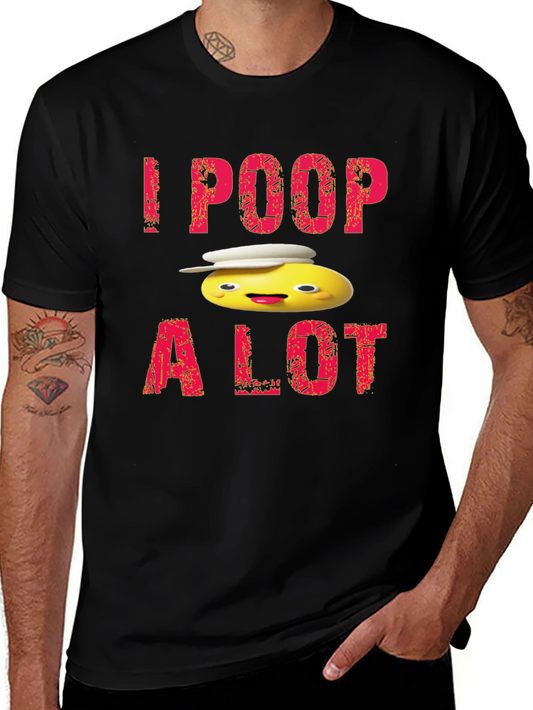 I Poop A Lot Cartoon T-Shirt