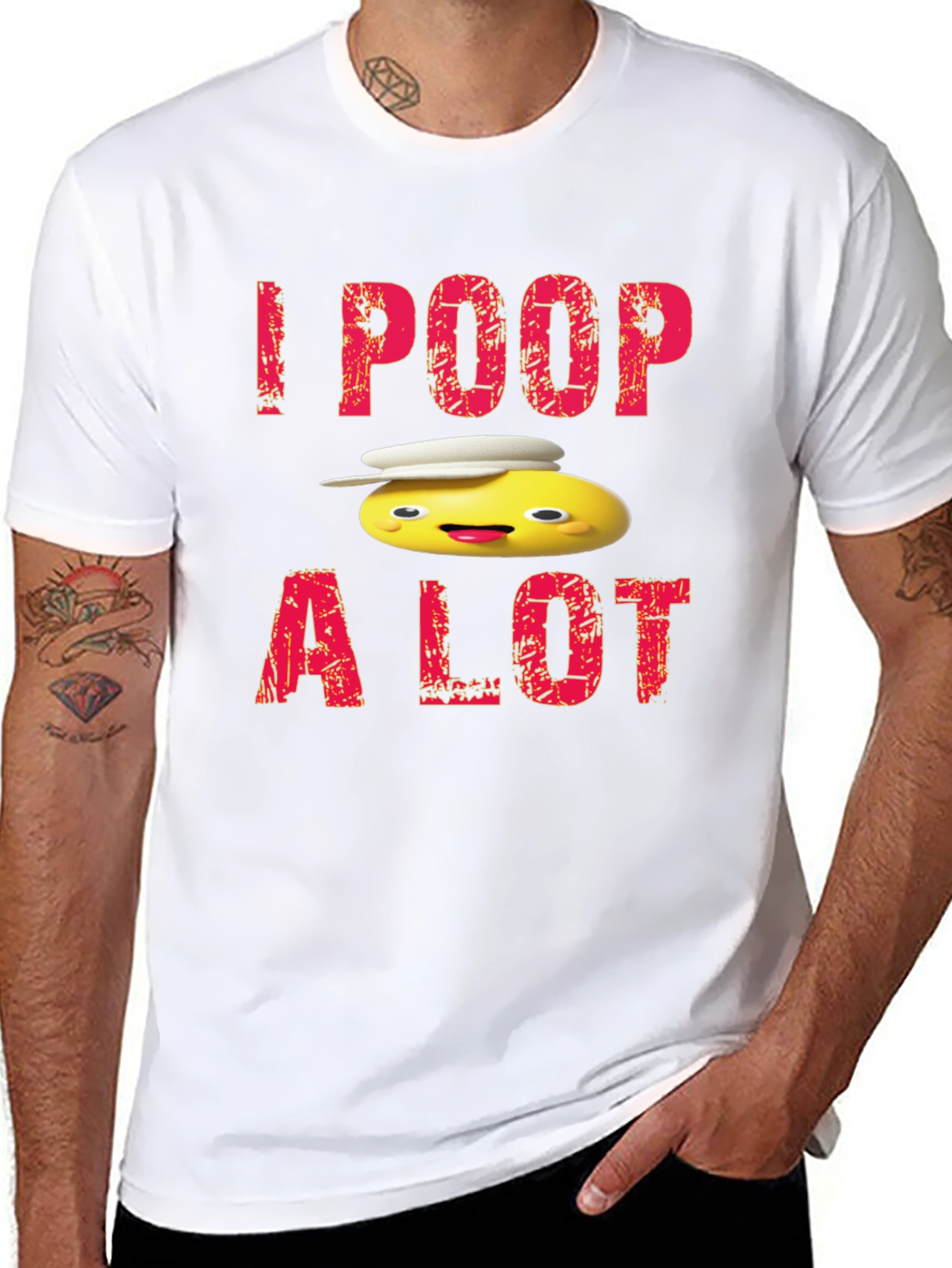 I Poop A Lot Cartoon T-Shirt
