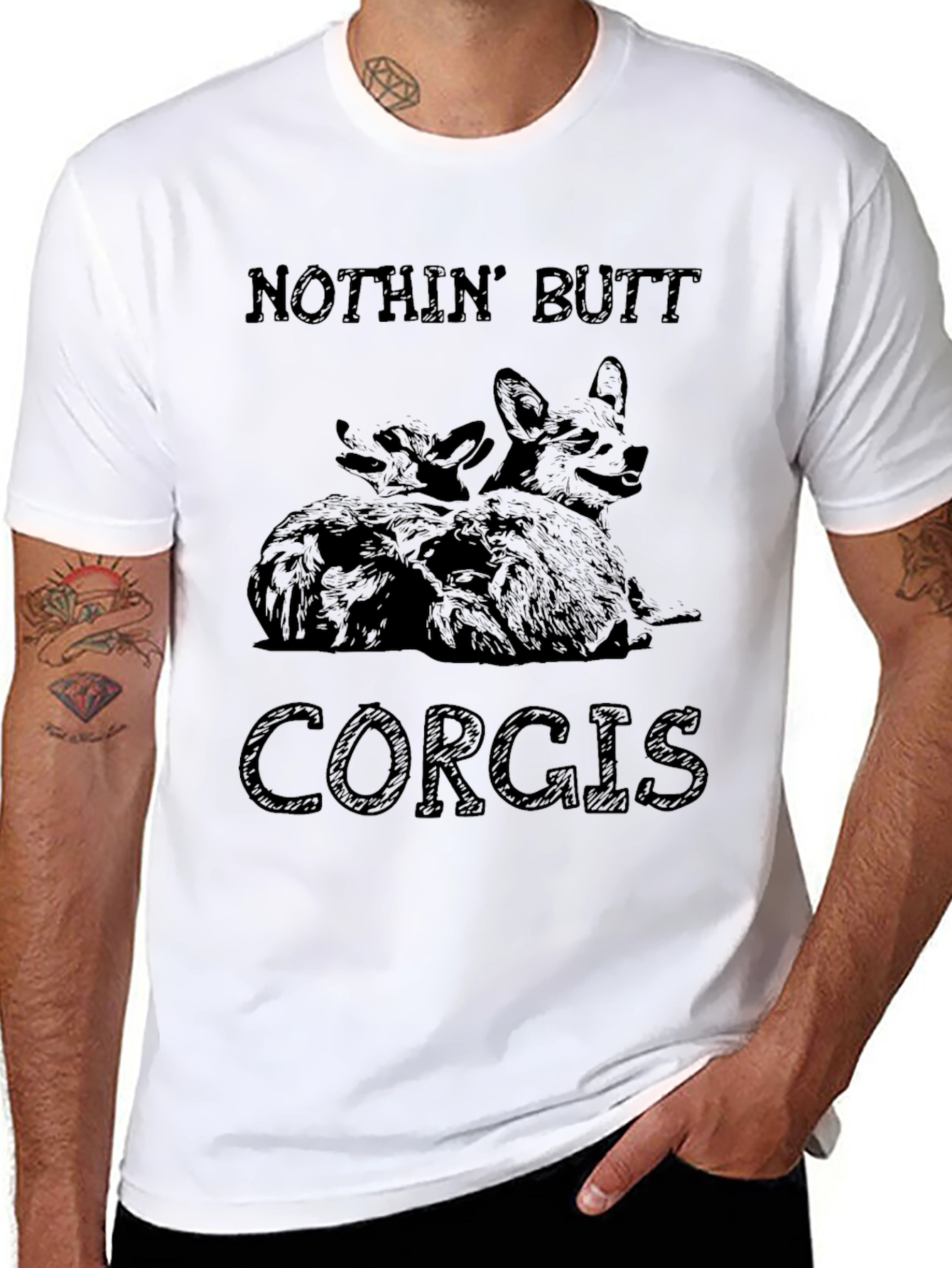 Nothin Butt Corgis Graphic T-Shirt