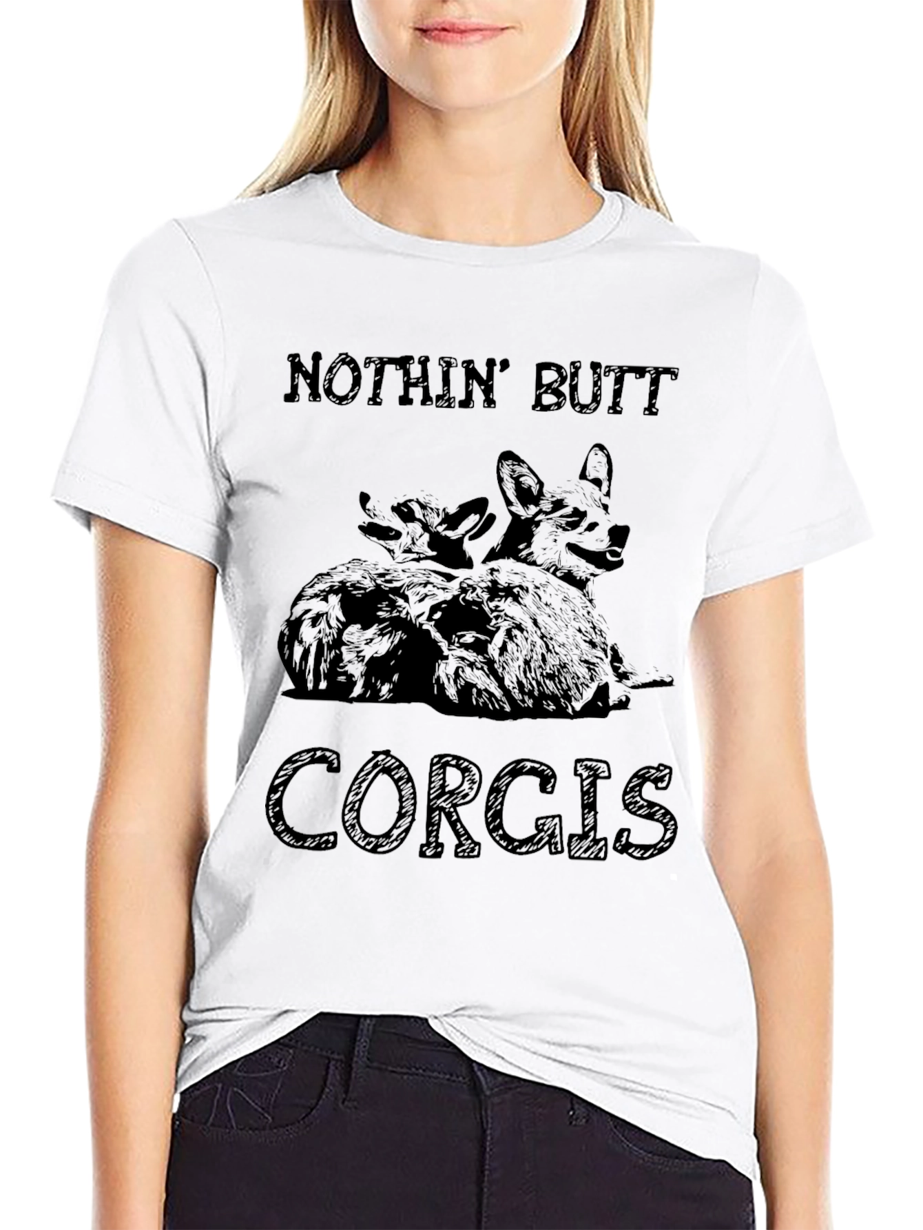 Nothin Butt Corgis Graphic T-Shirt