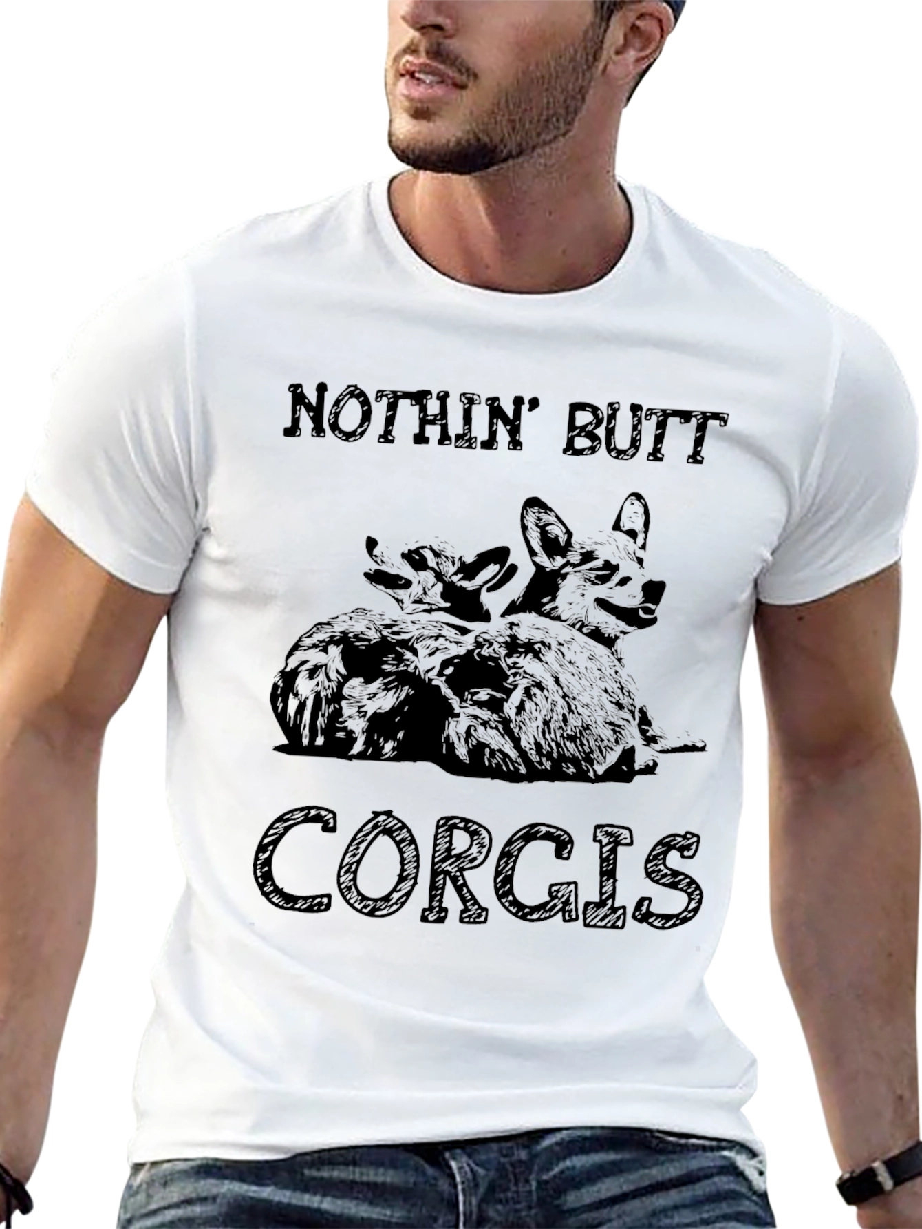 Nothin Butt Corgis Graphic T-Shirt