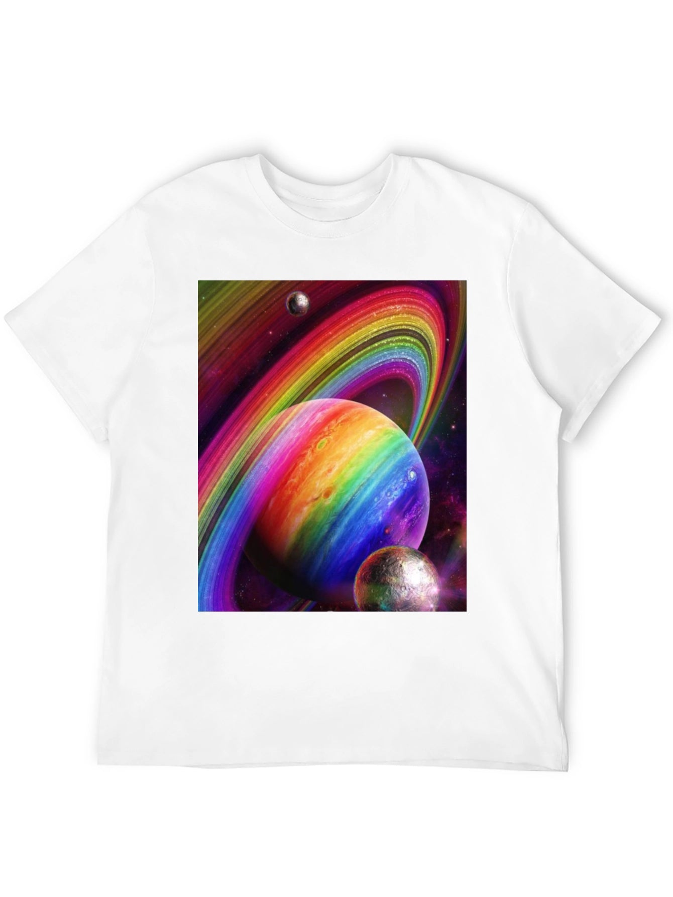 Rainbow Space Planets T-Shirt