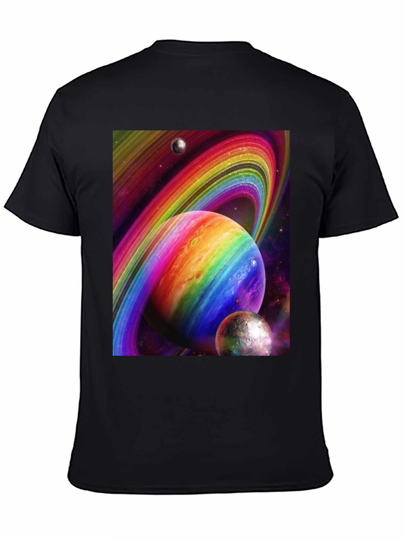 Rainbow Space Planets T-Shirt