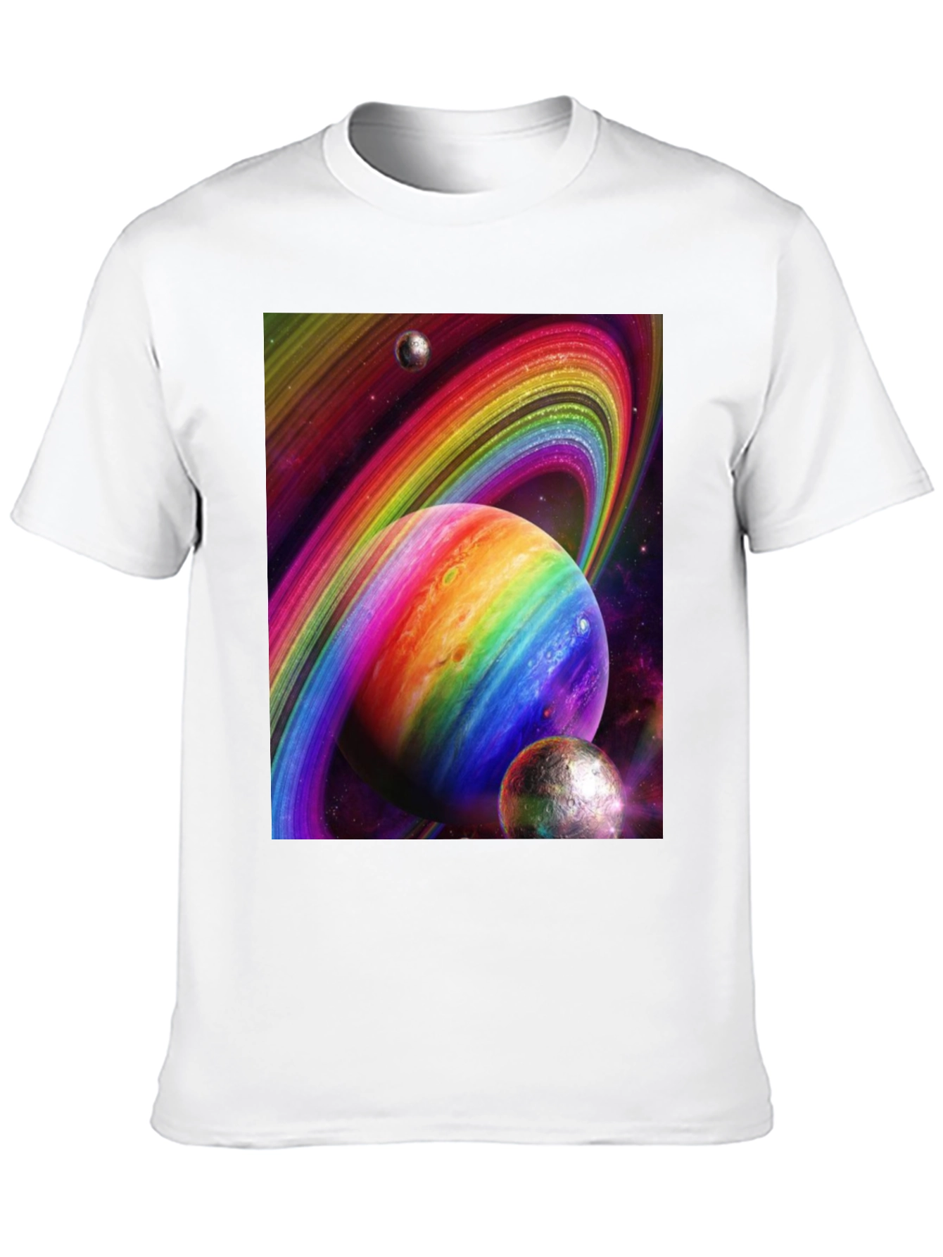 Rainbow Space Planets T-Shirt